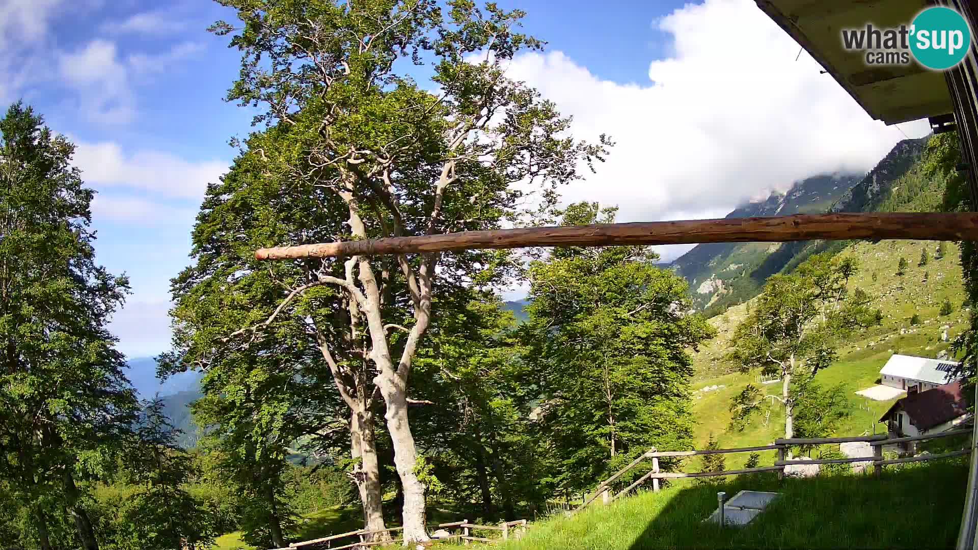 Planina Razor Bergütte Webcam (1315) | Blick auf Tolminski Migovec