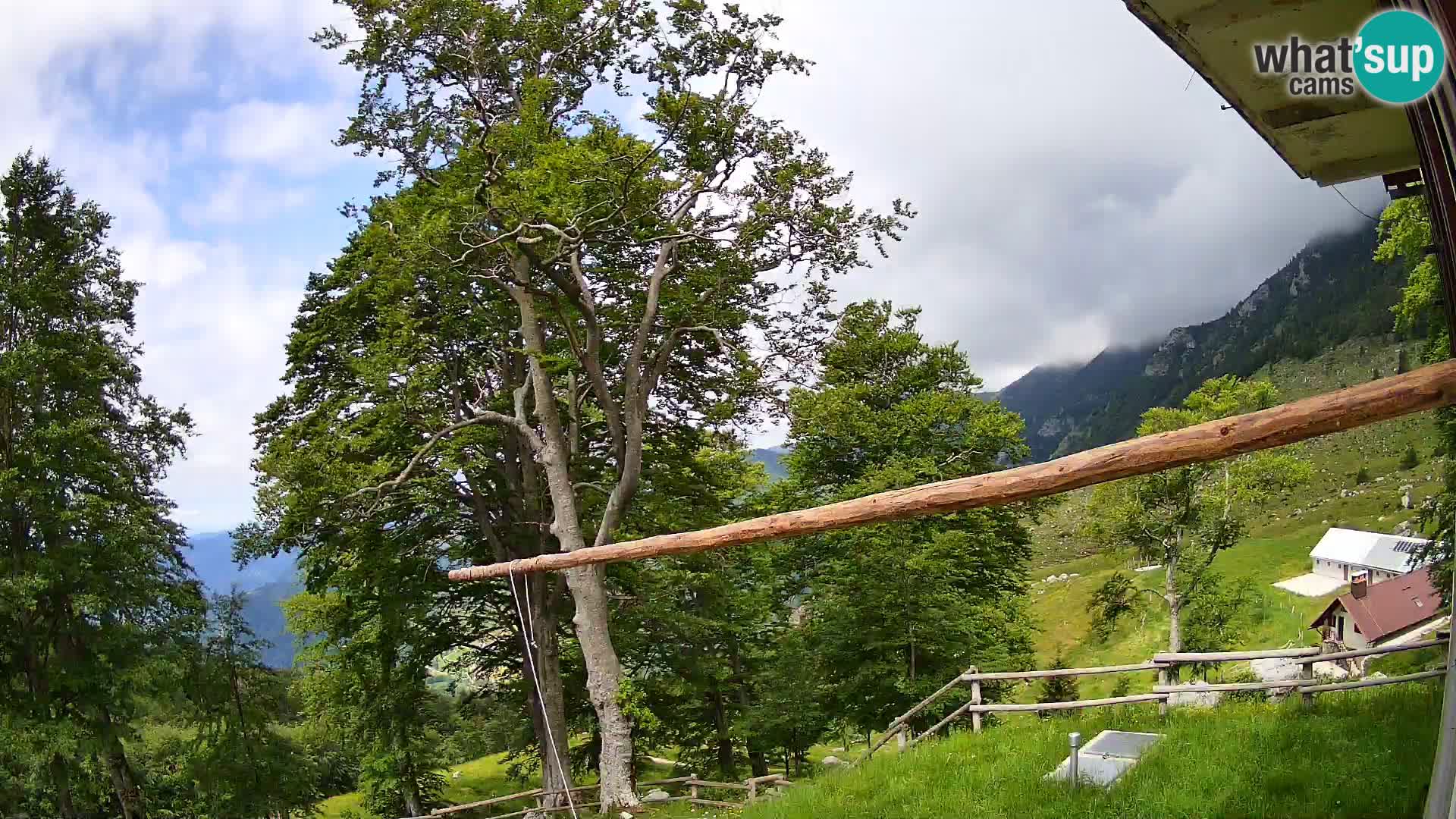 Planina Razor Bergütte Webcam (1315) | Blick auf Tolminski Migovec