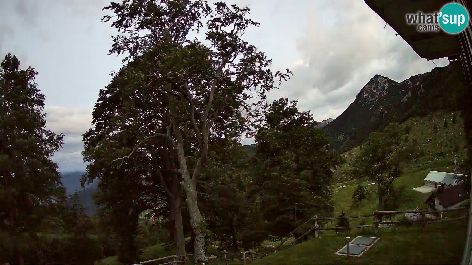 Refuge de la montagne Planina Razor caméra en direct (1315) | vue sur Tolminski Migovec