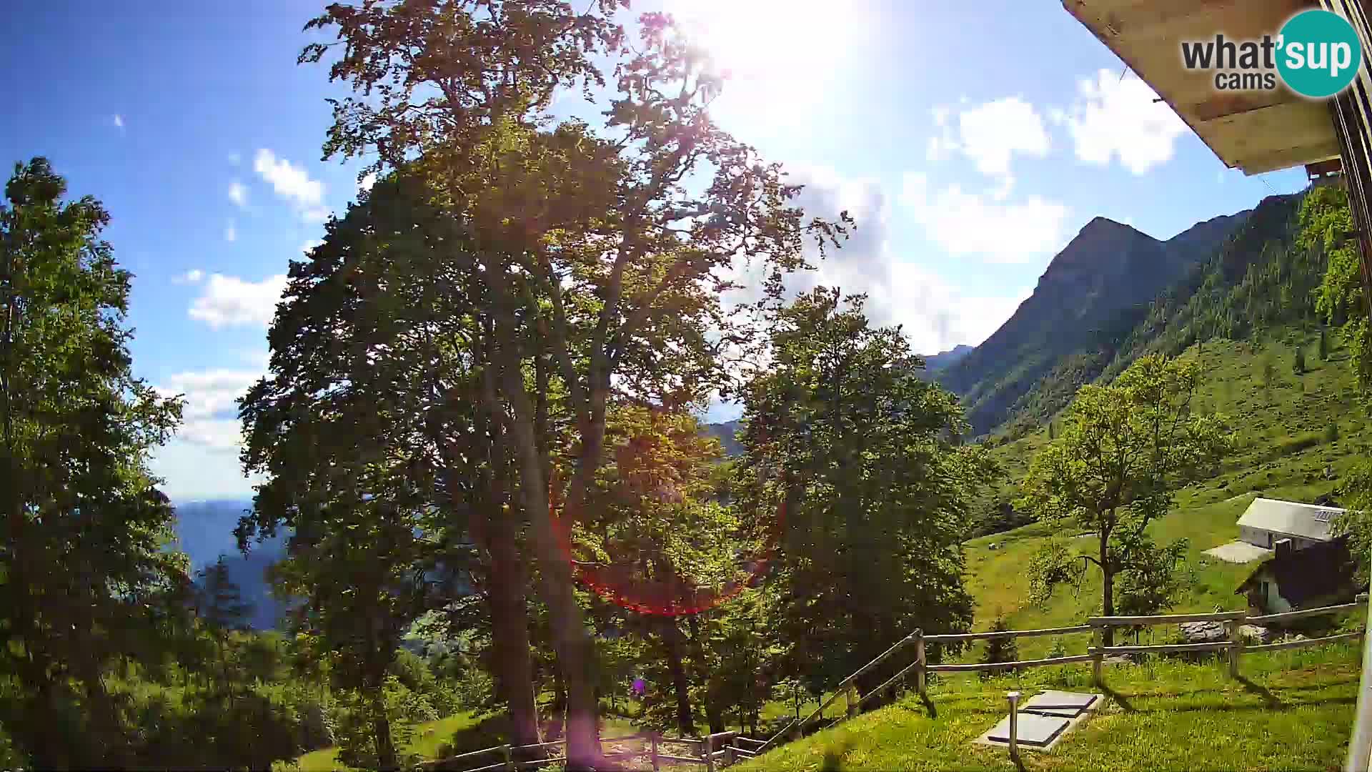 Planina Razor Mountain Hut live cam (1315) | view to Tolminski Migovec