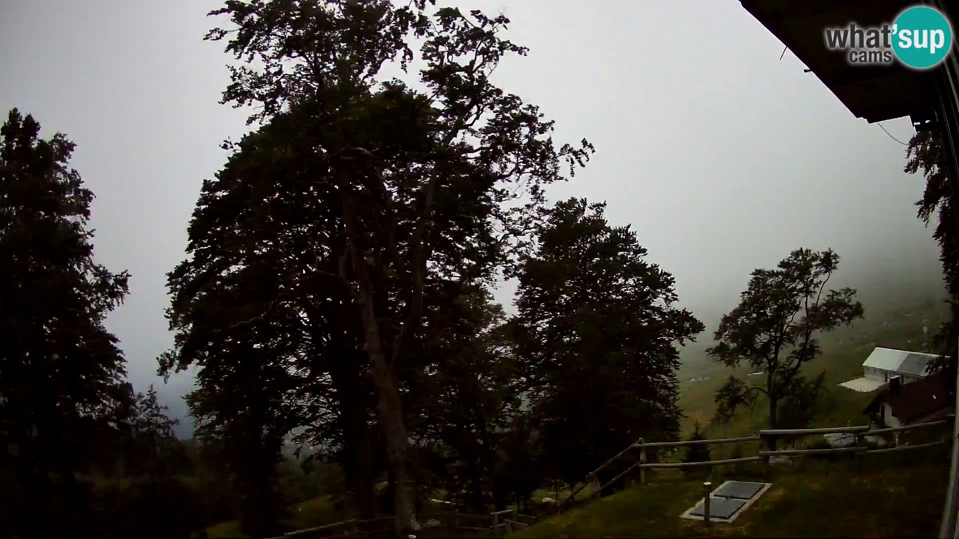 Koča na Planini Razor spletna kamera (1315) | Pogled na Tolminski Migovec