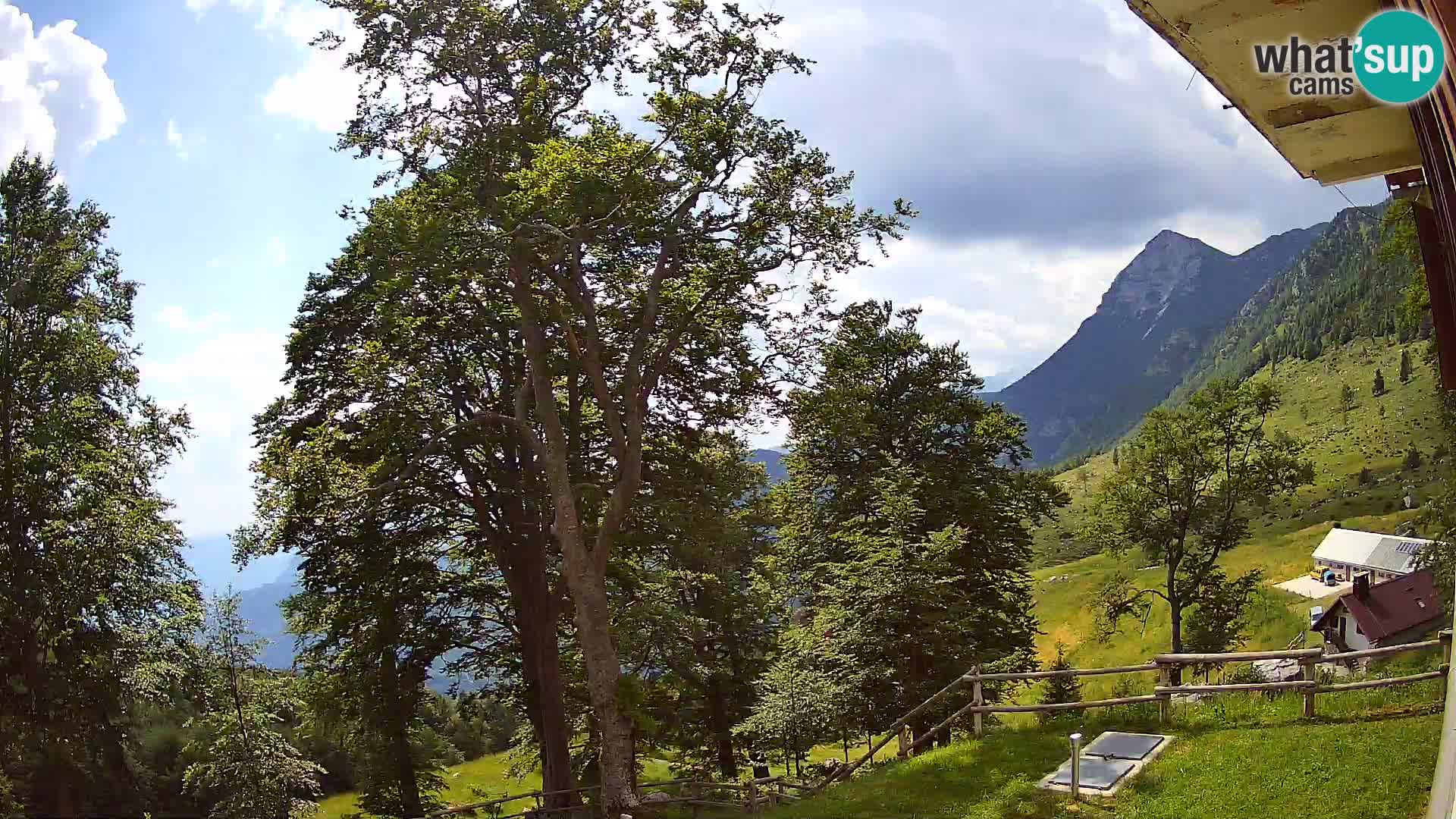 Planina Razor Bergütte Webcam (1315) | Blick auf Tolminski Migovec