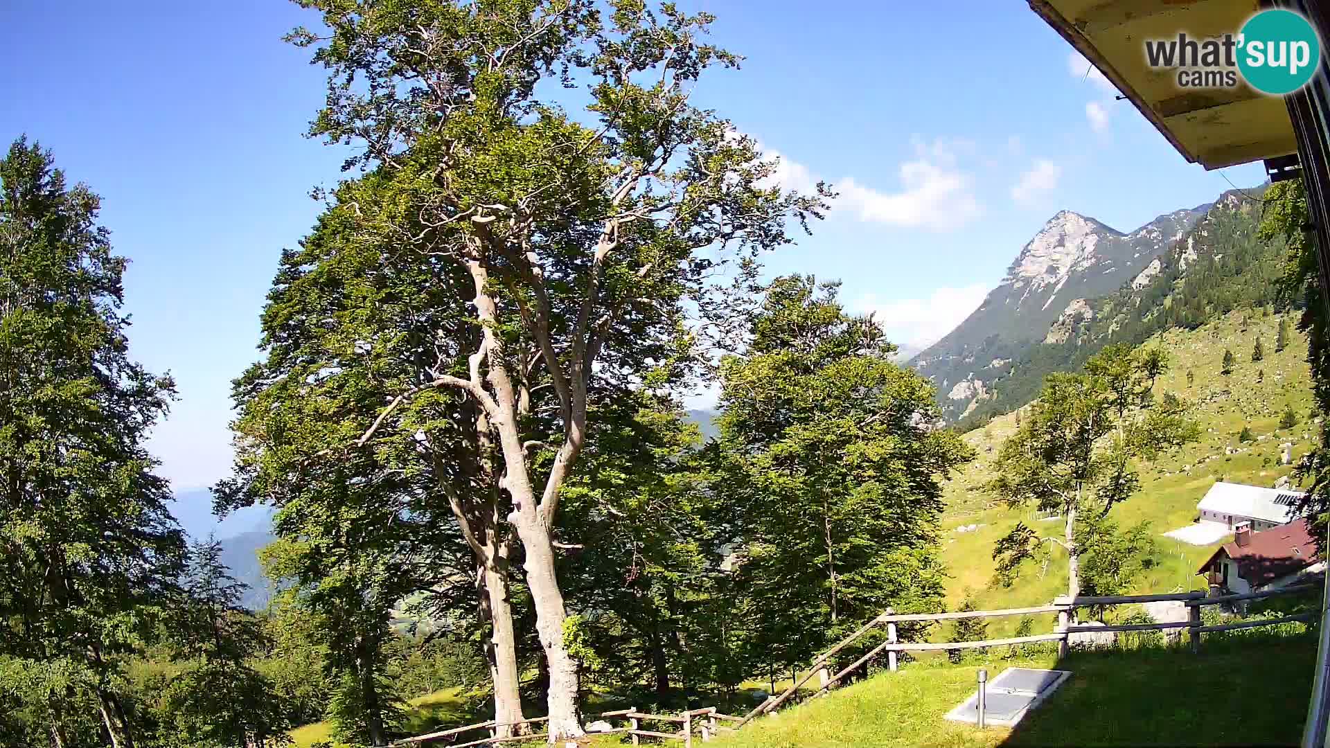 Planina Razor Bergütte Webcam (1315) | Blick auf Tolminski Migovec