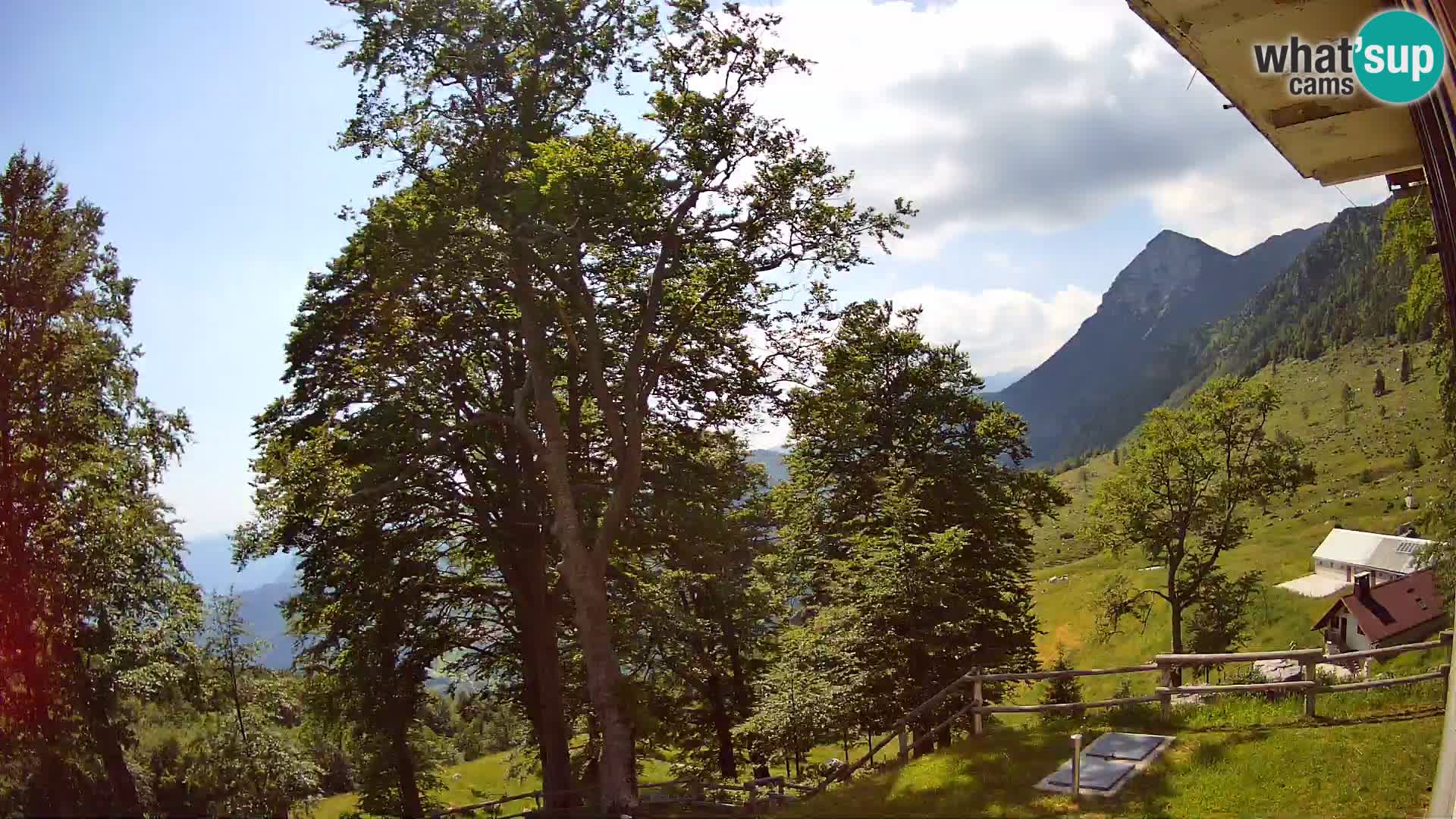 Refuge de la montagne Planina Razor caméra en direct (1315) | vue sur Tolminski Migovec