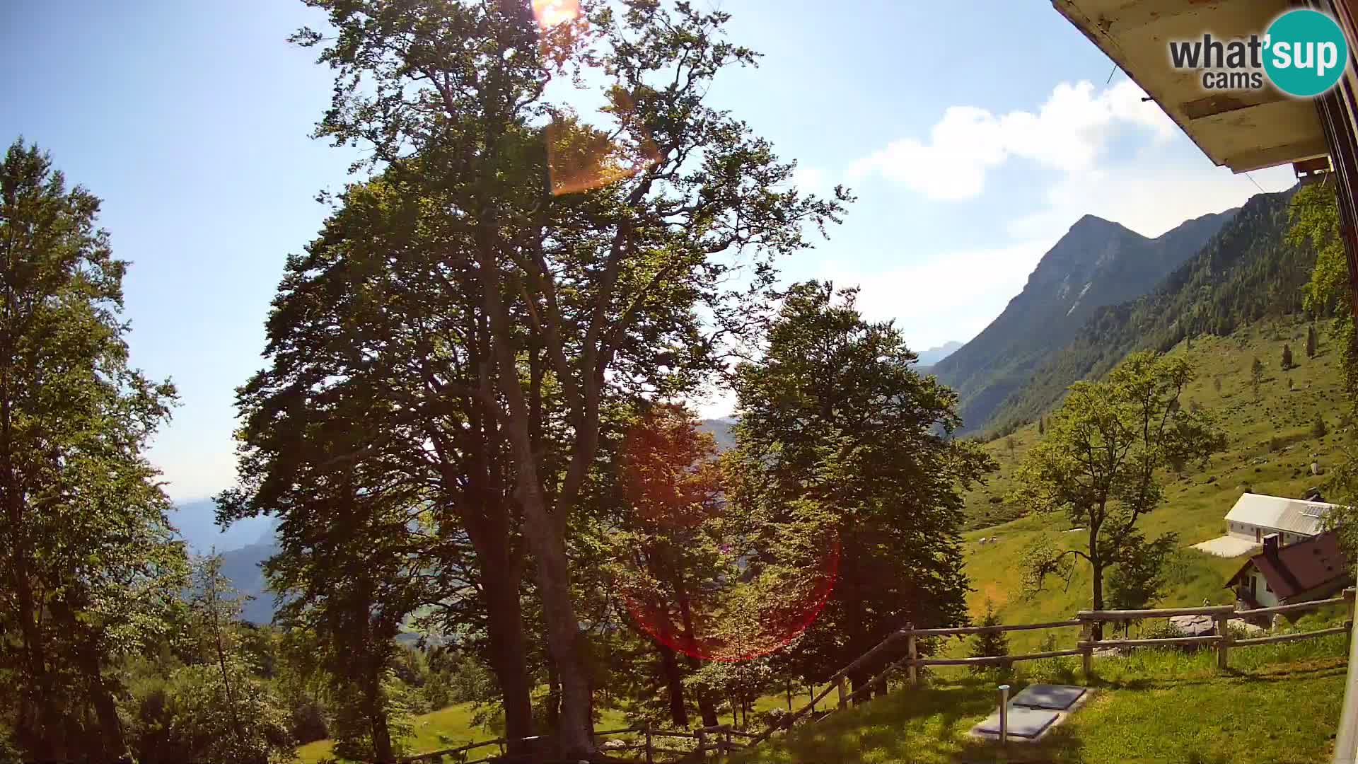 Planina Razor Bergütte Webcam (1315) | Blick auf Tolminski Migovec