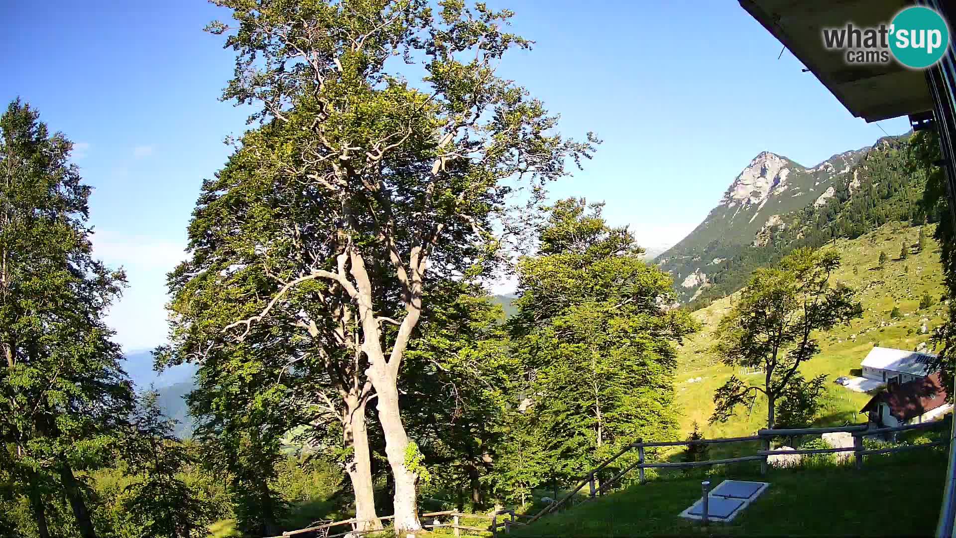 Planina Razor Bergütte Webcam (1315) | Blick auf Tolminski Migovec