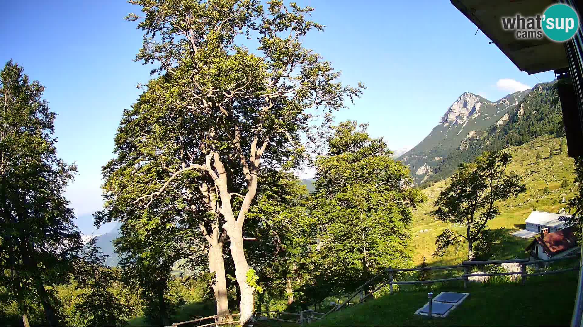 Planina Razor Bergütte Webcam (1315) | Blick auf Tolminski Migovec