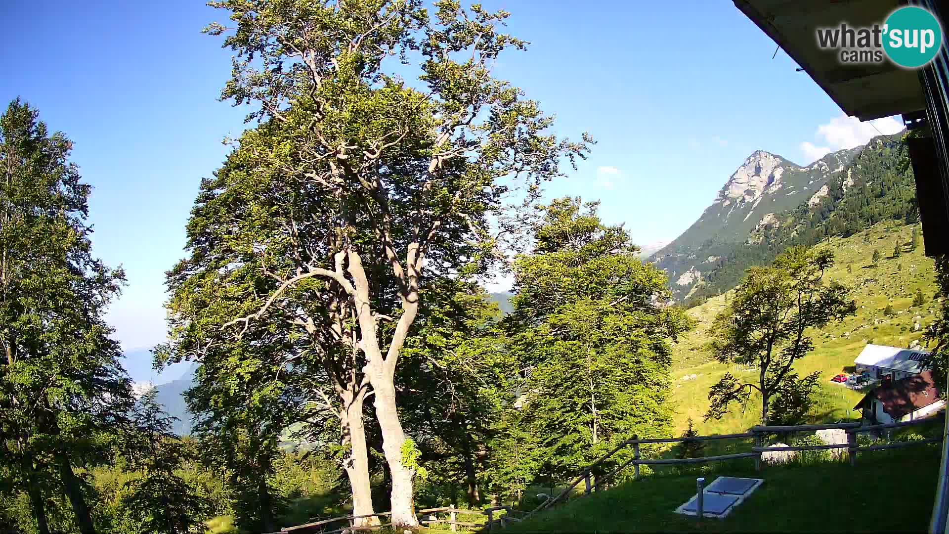 Planina Razor Bergütte Webcam (1315) | Blick auf Tolminski Migovec