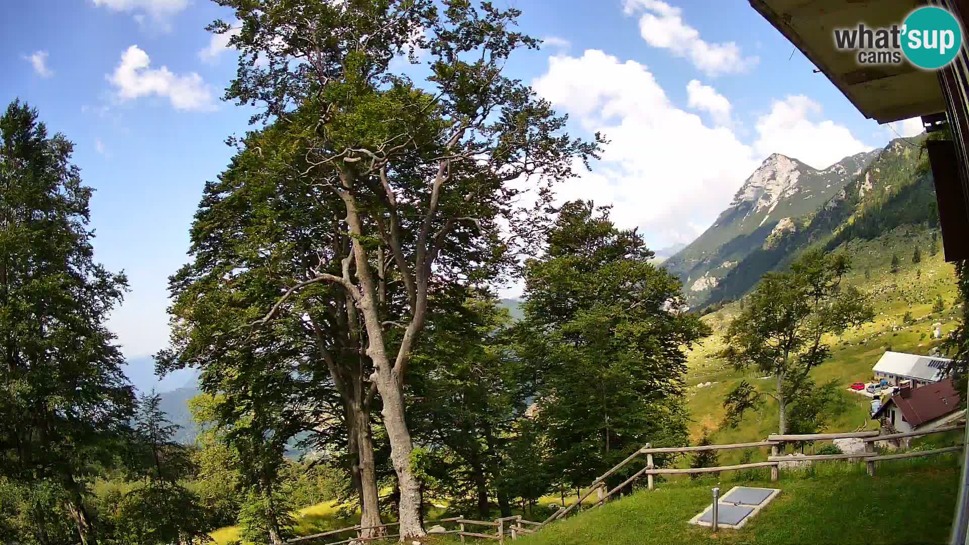 Planina Razor Bergütte Webcam (1315) | Blick auf Tolminski Migovec