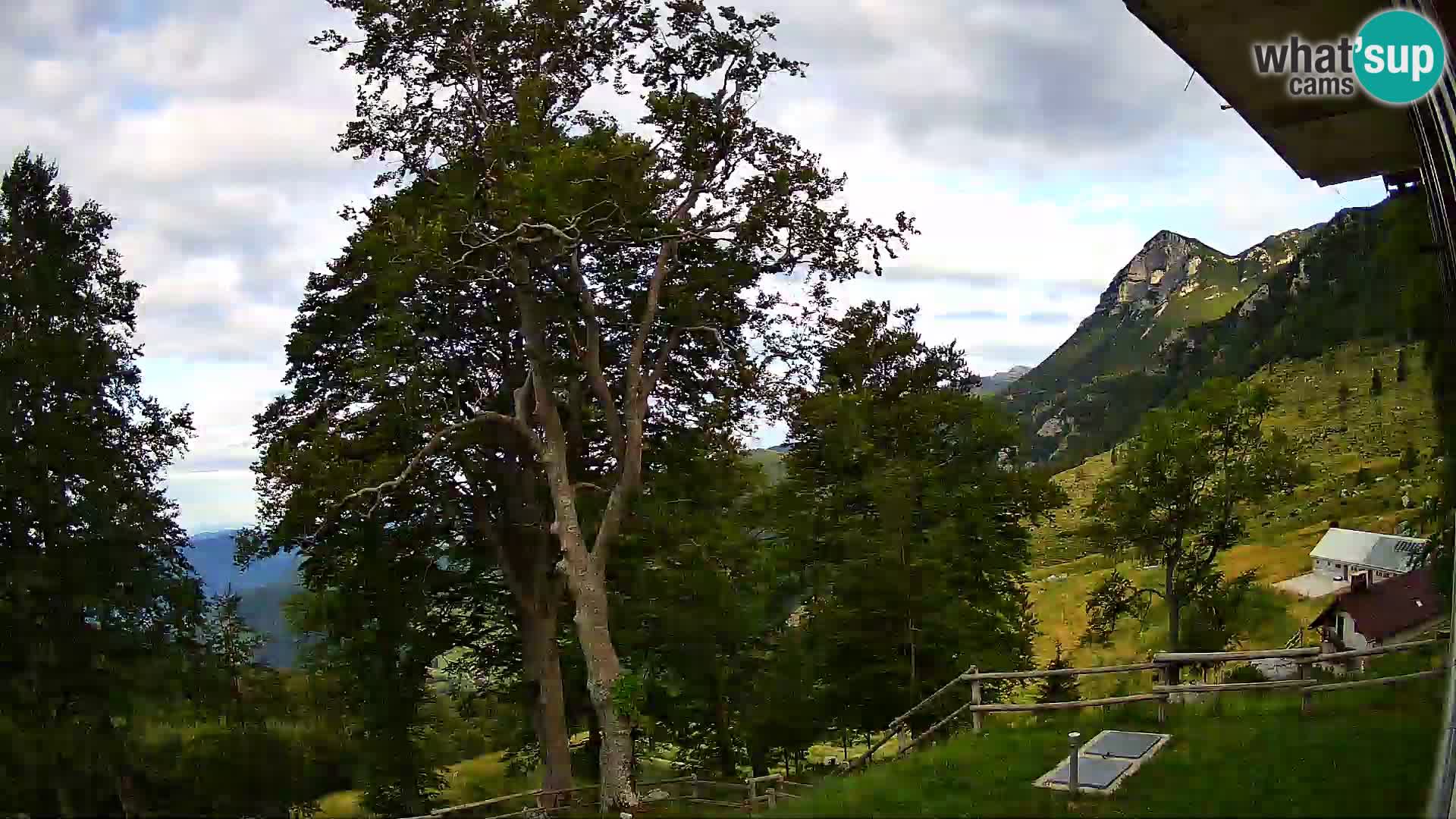 Planina Razor Bergütte Webcam (1315) | Blick auf Tolminski Migovec