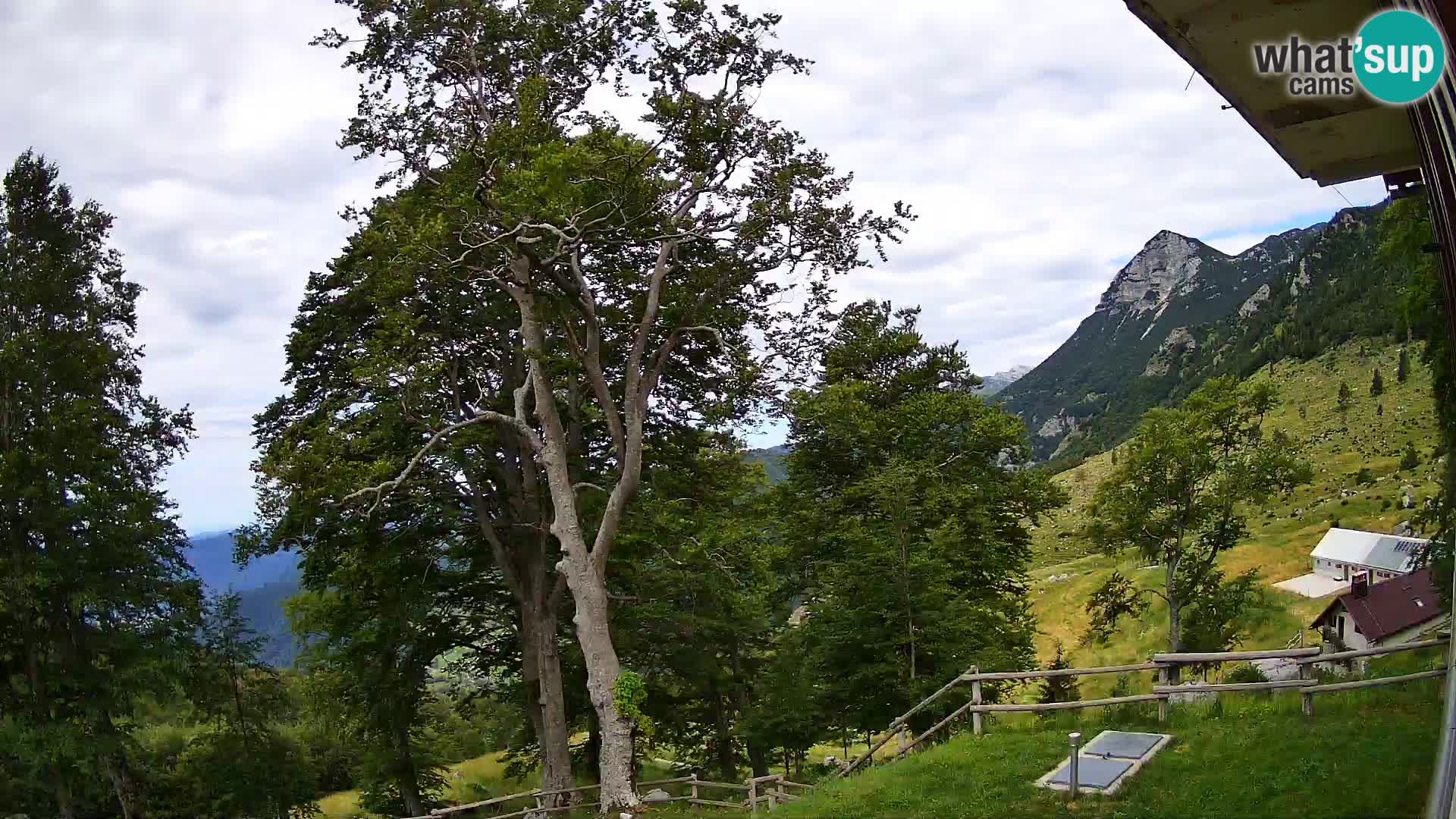 Refuge de la montagne Planina Razor caméra en direct (1315) | vue sur Tolminski Migovec