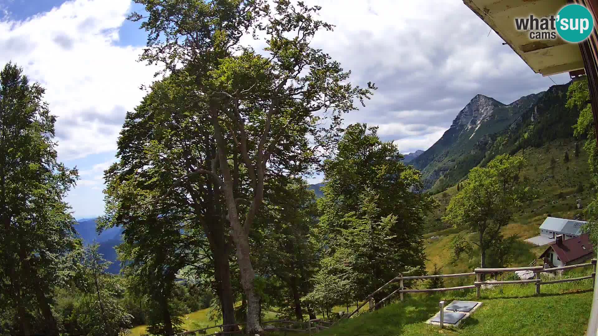 Planina Razor Bergütte Webcam (1315) | Blick auf Tolminski Migovec