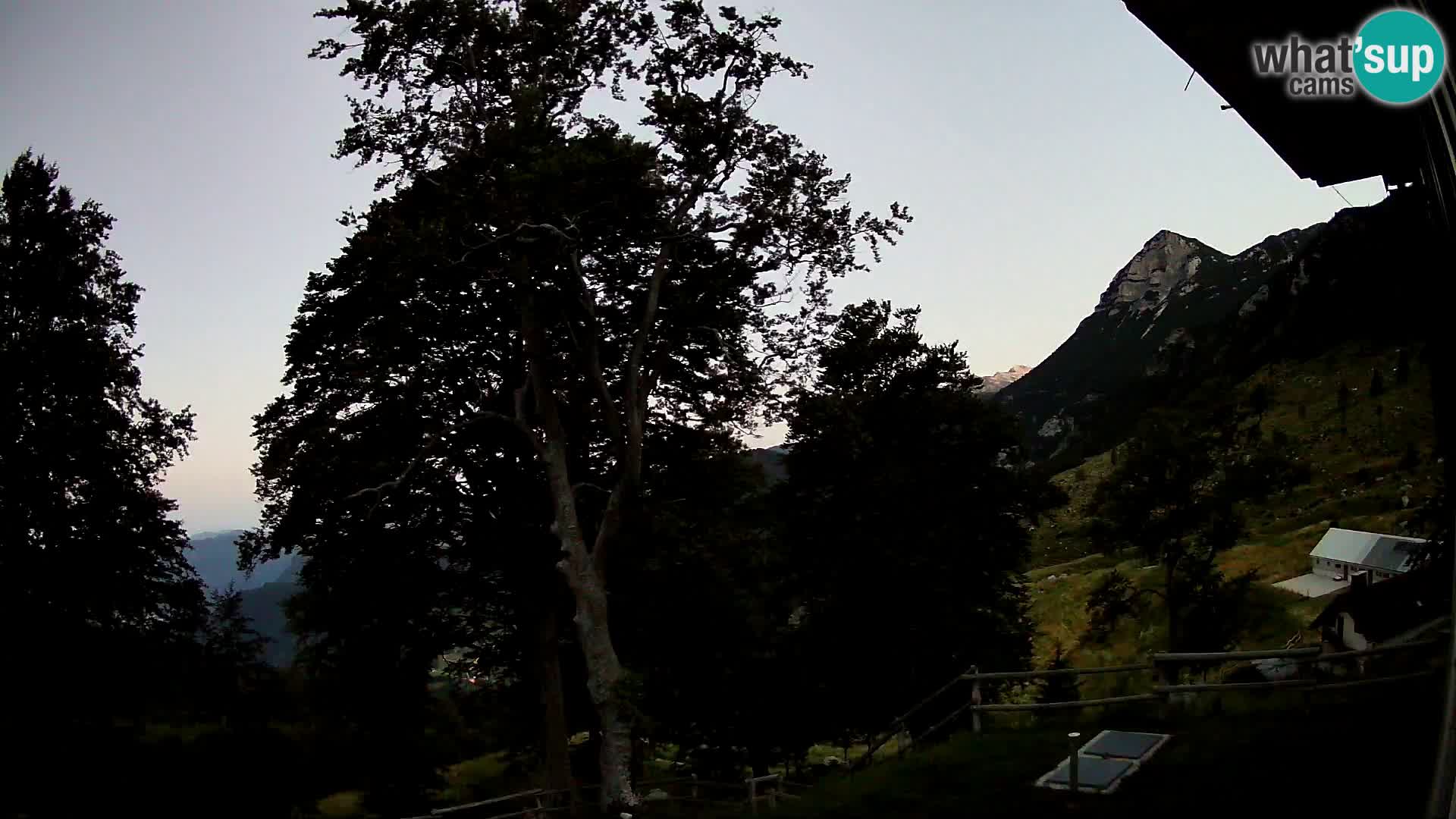 Planina Razor Mountain Hut live cam (1315) | view to Tolminski Migovec