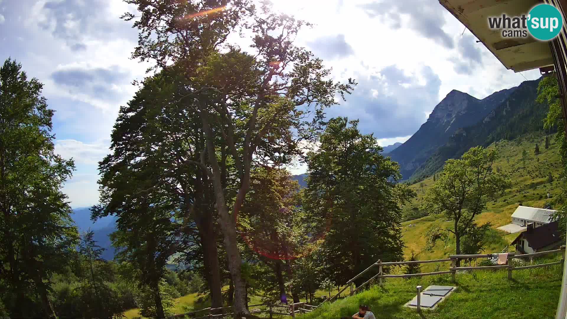 Refuge de la montagne Planina Razor caméra en direct (1315) | vue sur Tolminski Migovec
