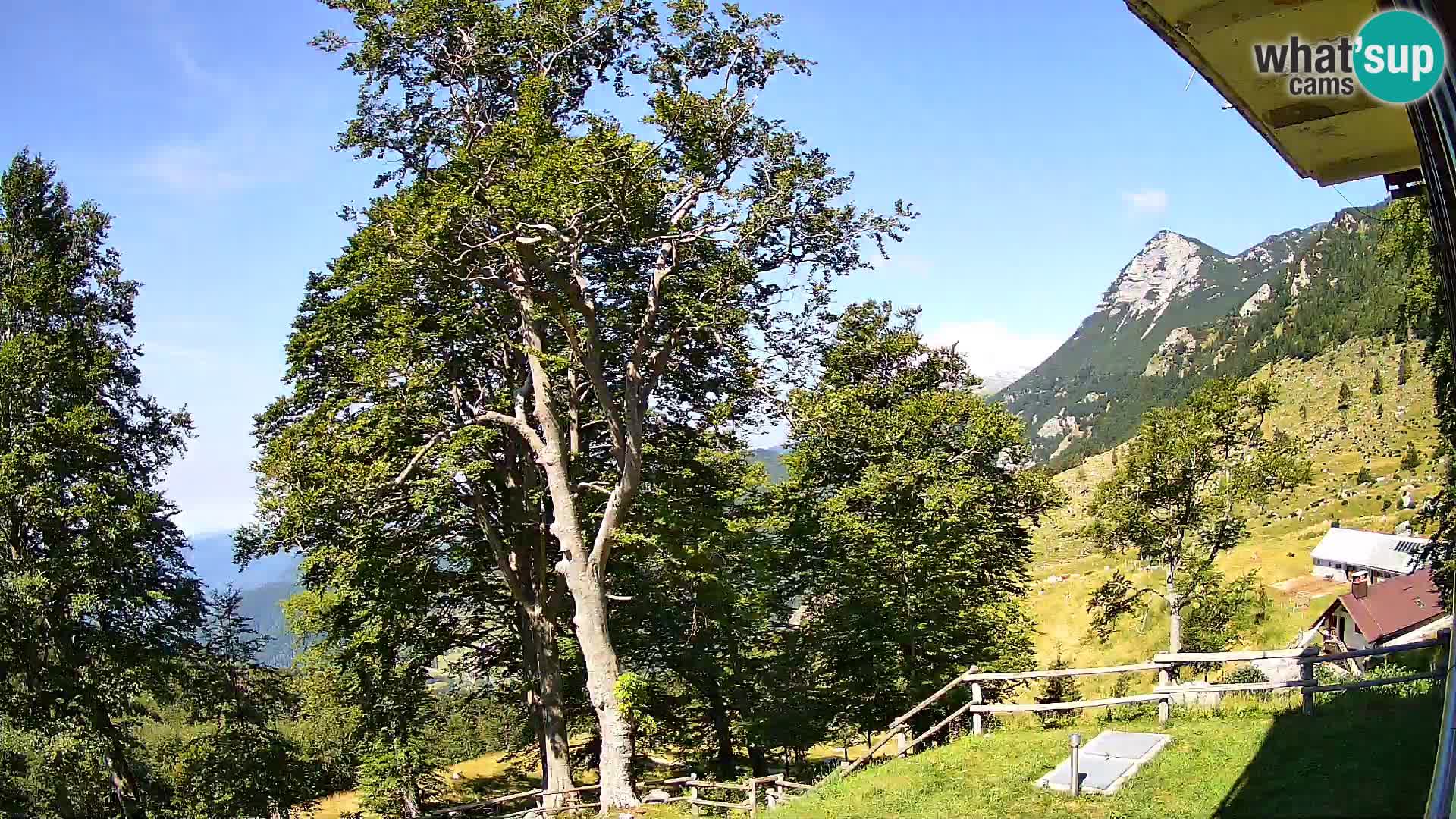 Planina Razor Bergütte Webcam (1315) | Blick auf Tolminski Migovec
