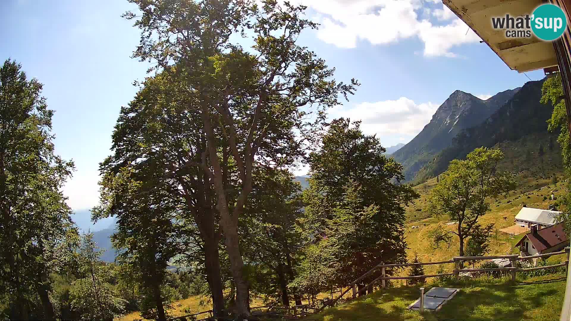 Refuge de la montagne Planina Razor caméra en direct (1315) | vue sur Tolminski Migovec