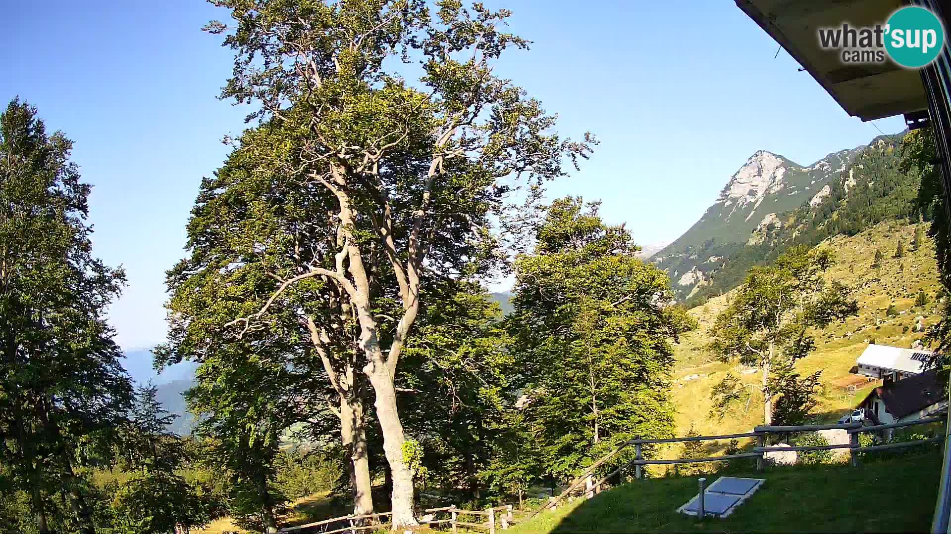 Planina Razor Bergütte Webcam (1315) | Blick auf Tolminski Migovec