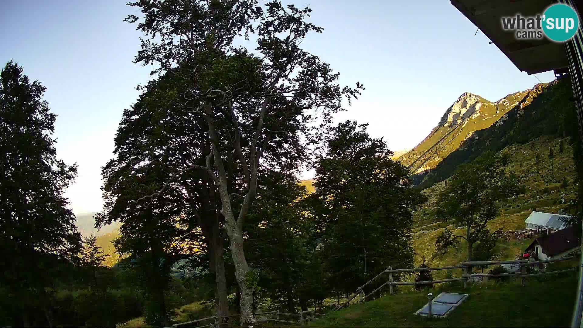 Planina Razor Mountain Hut live cam (1315) | view to Tolminski Migovec