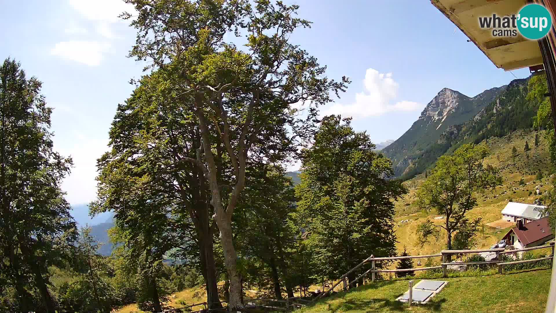 Planina Razor Bergütte Webcam (1315) | Blick auf Tolminski Migovec