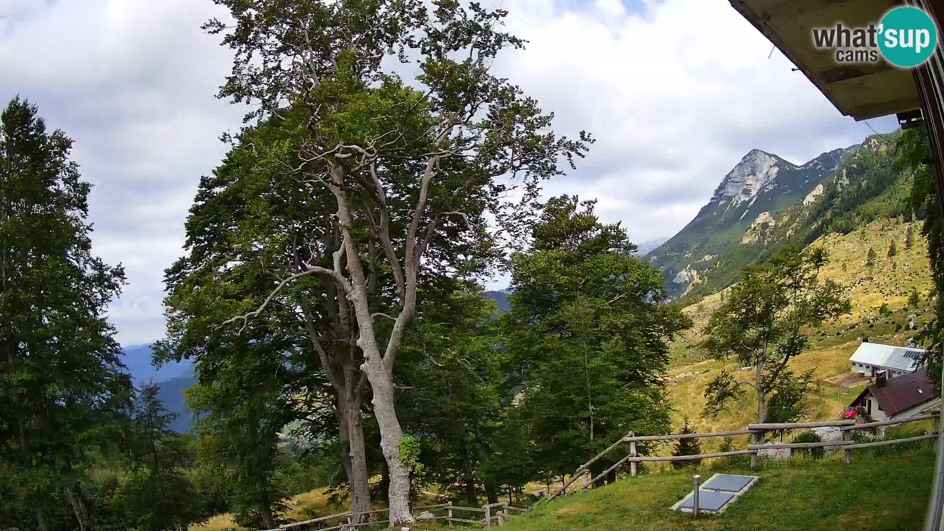 Planina Razor Bergütte Webcam (1315) | Blick auf Tolminski Migovec