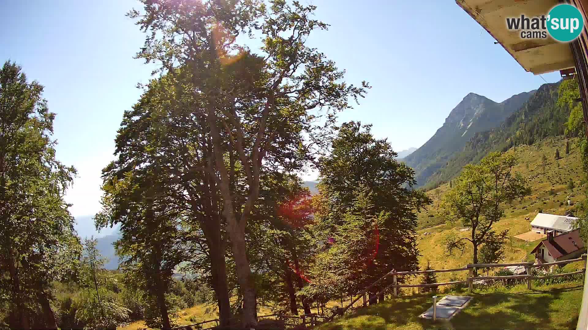 Planina Razor Bergütte Webcam (1315) | Blick auf Tolminski Migovec