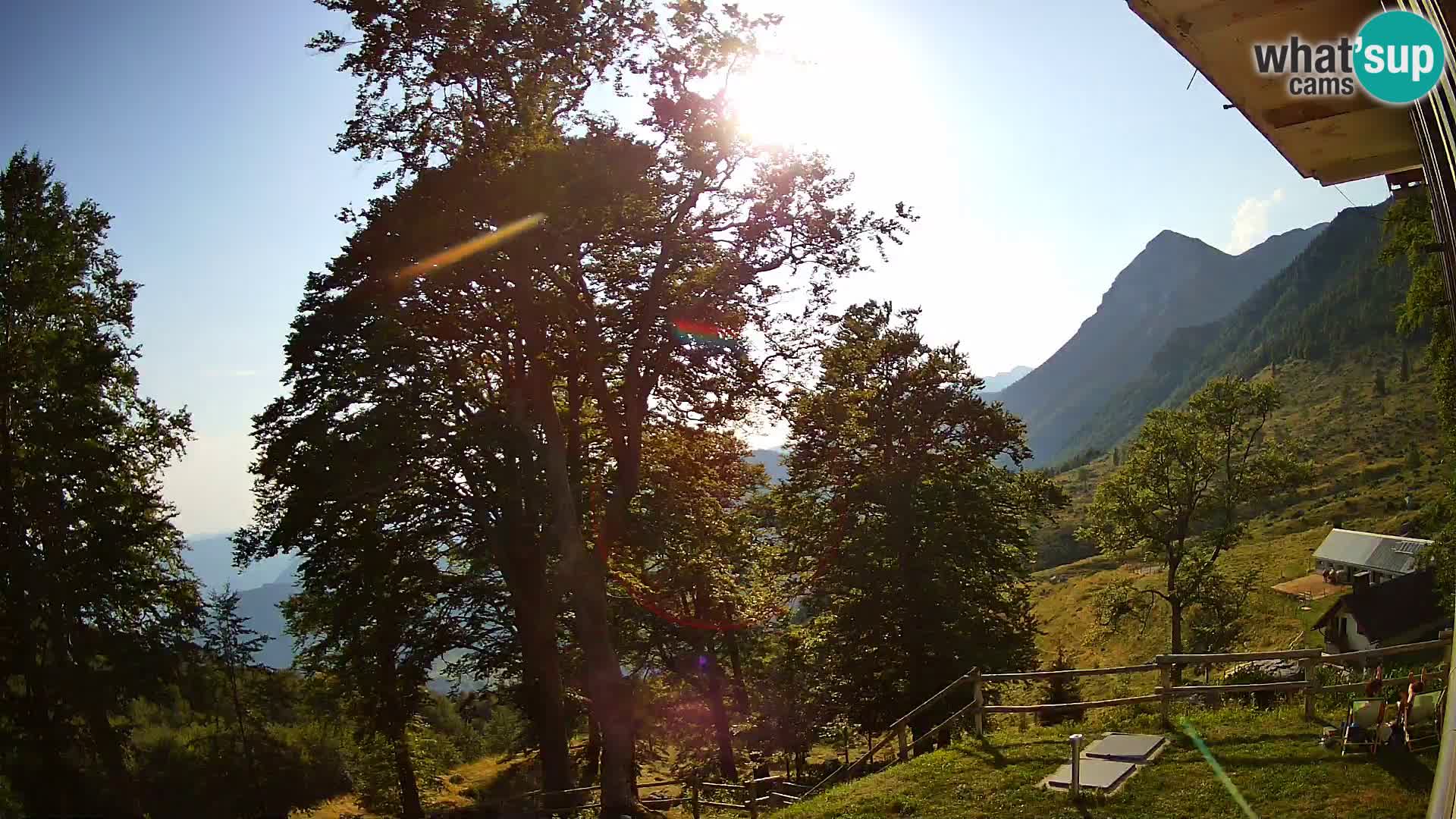 Koča na Planini Razor spletna kamera (1315) | Pogled na Tolminski Migovec