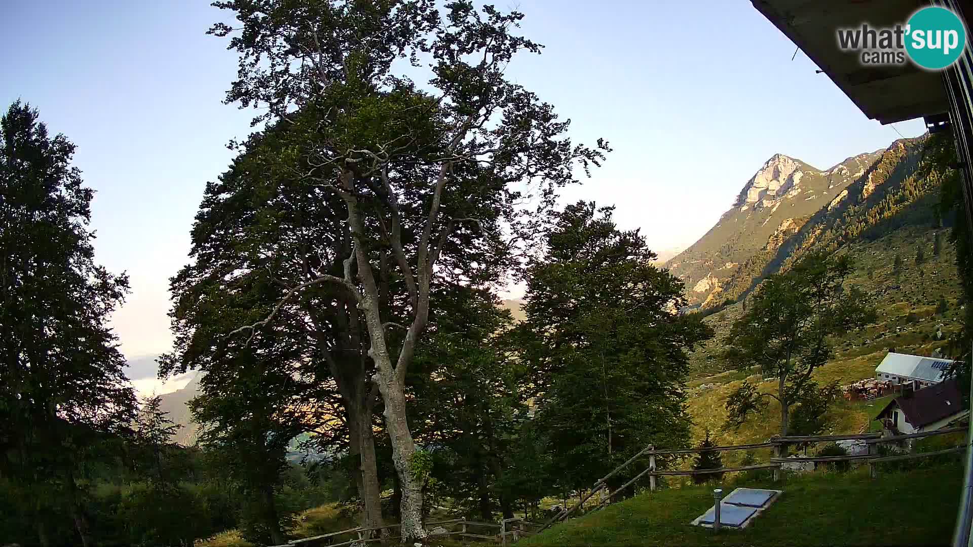 Planina Razor Bergütte Webcam (1315) | Blick auf Tolminski Migovec