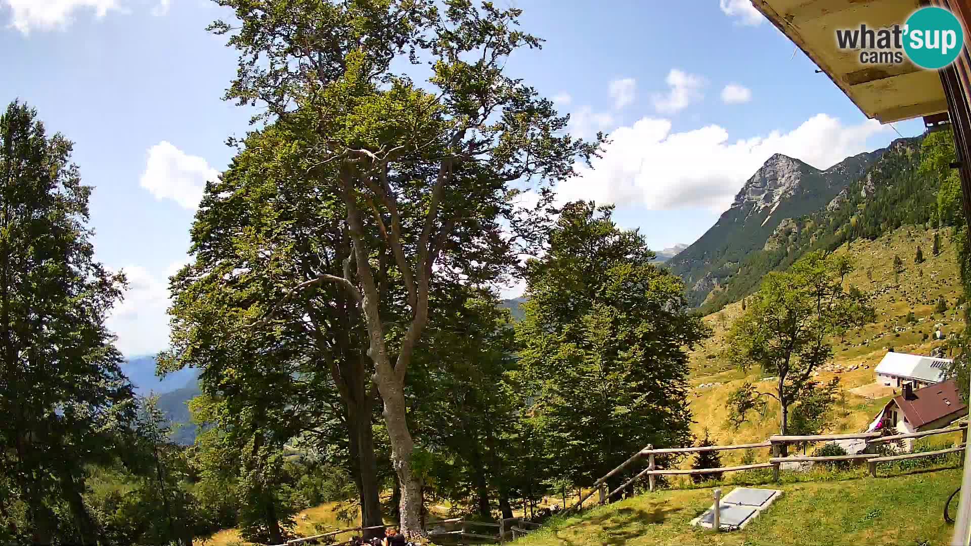 Refuge de la montagne Planina Razor caméra en direct (1315) | vue sur Tolminski Migovec