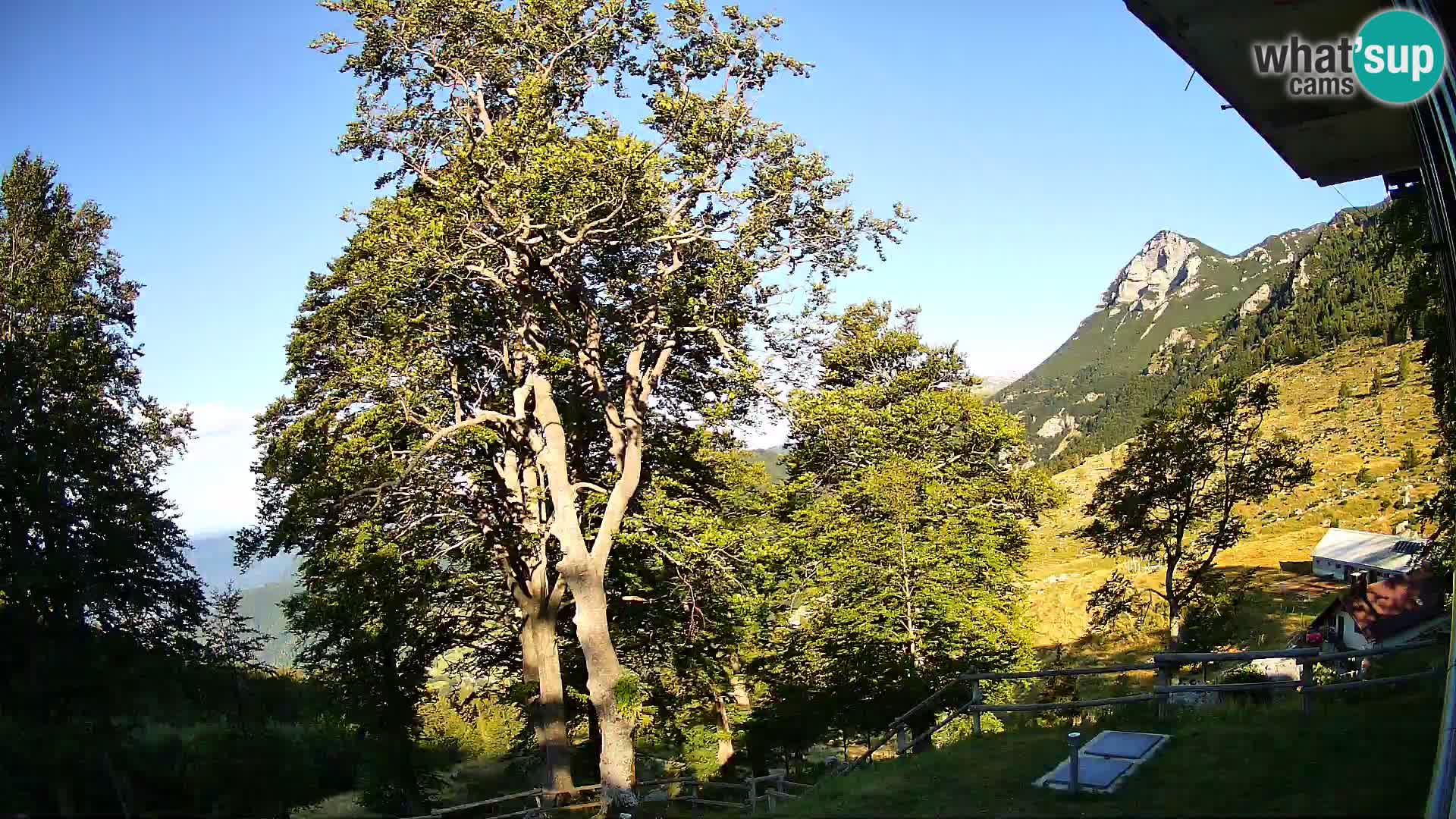 Planina Razor Bergütte Webcam (1315) | Blick auf Tolminski Migovec