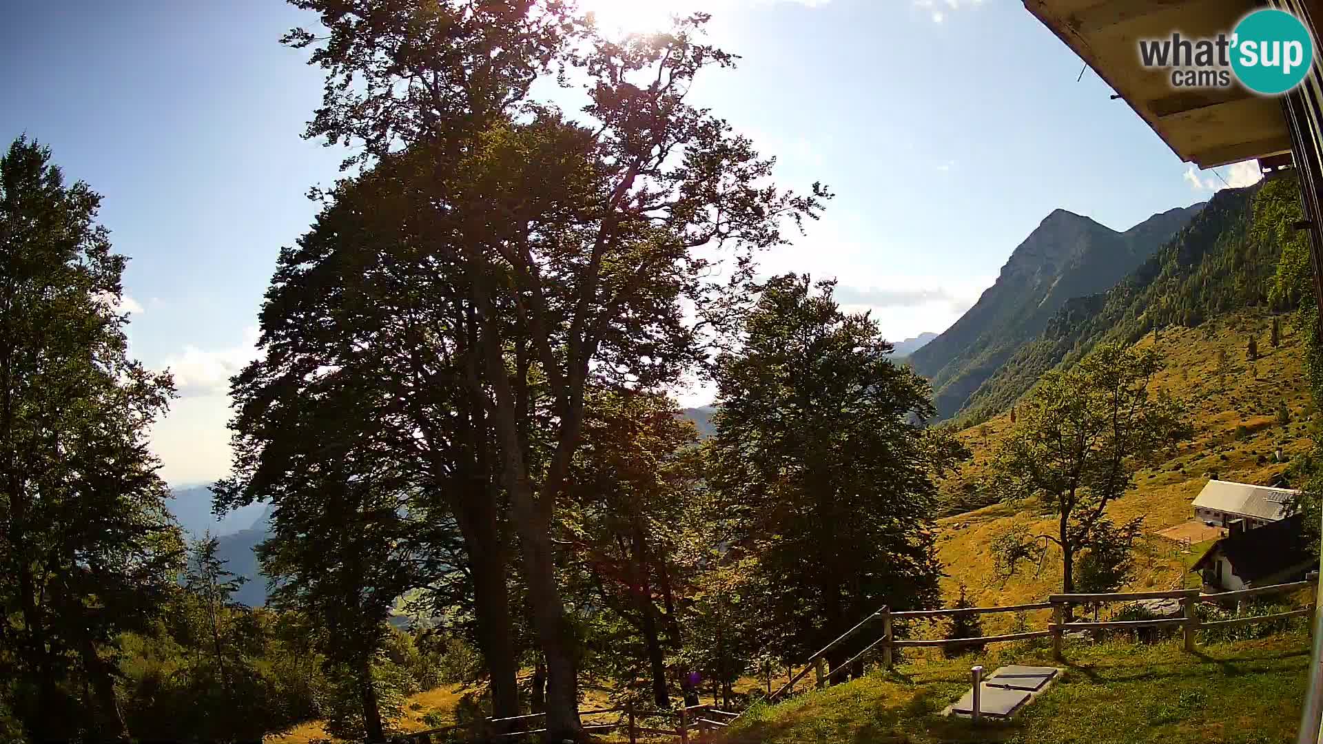 Planina Razor Bergütte Webcam (1315) | Blick auf Tolminski Migovec