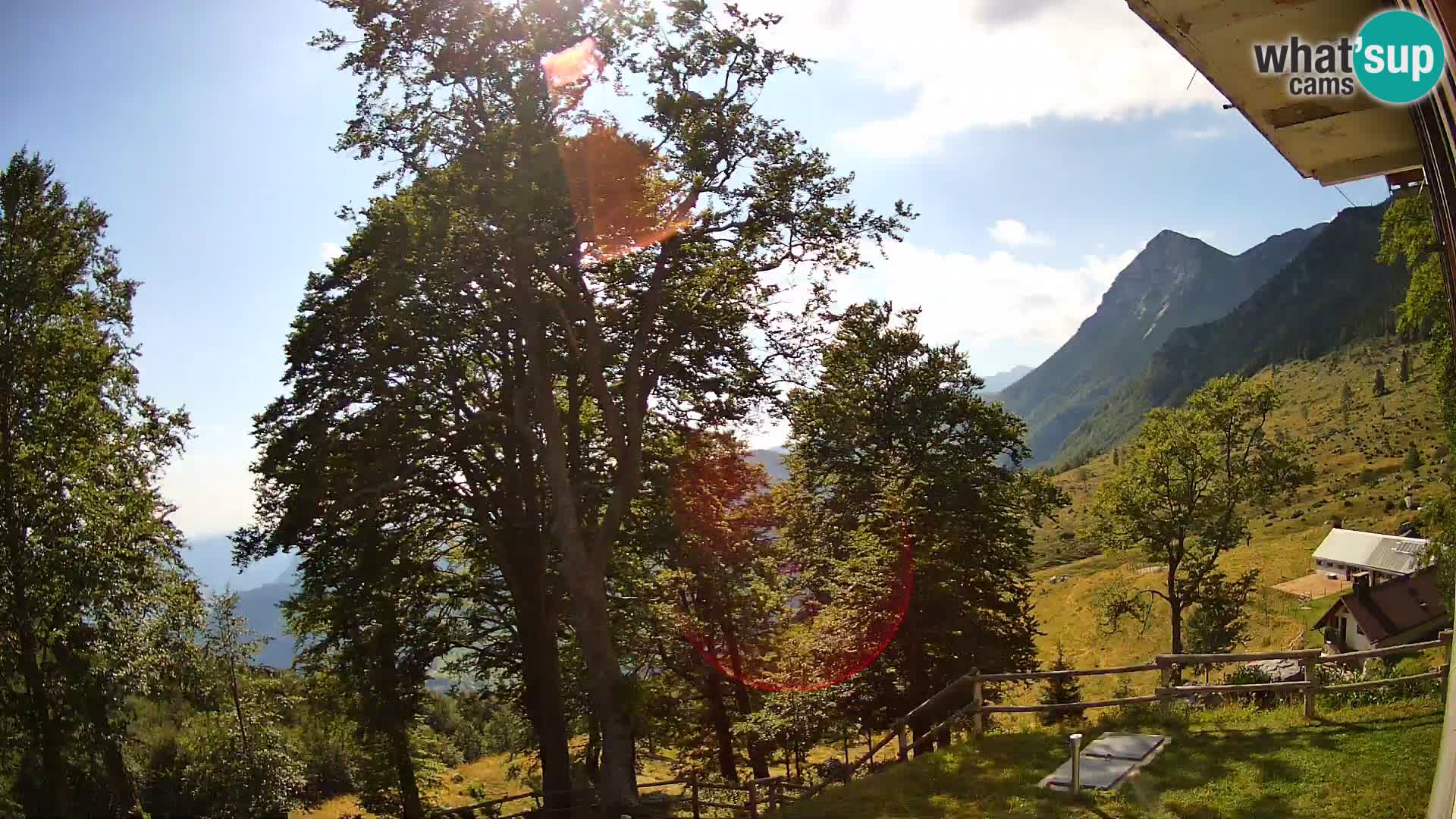 Planina Razor Mountain Hut live cam (1315) | view to Tolminski Migovec