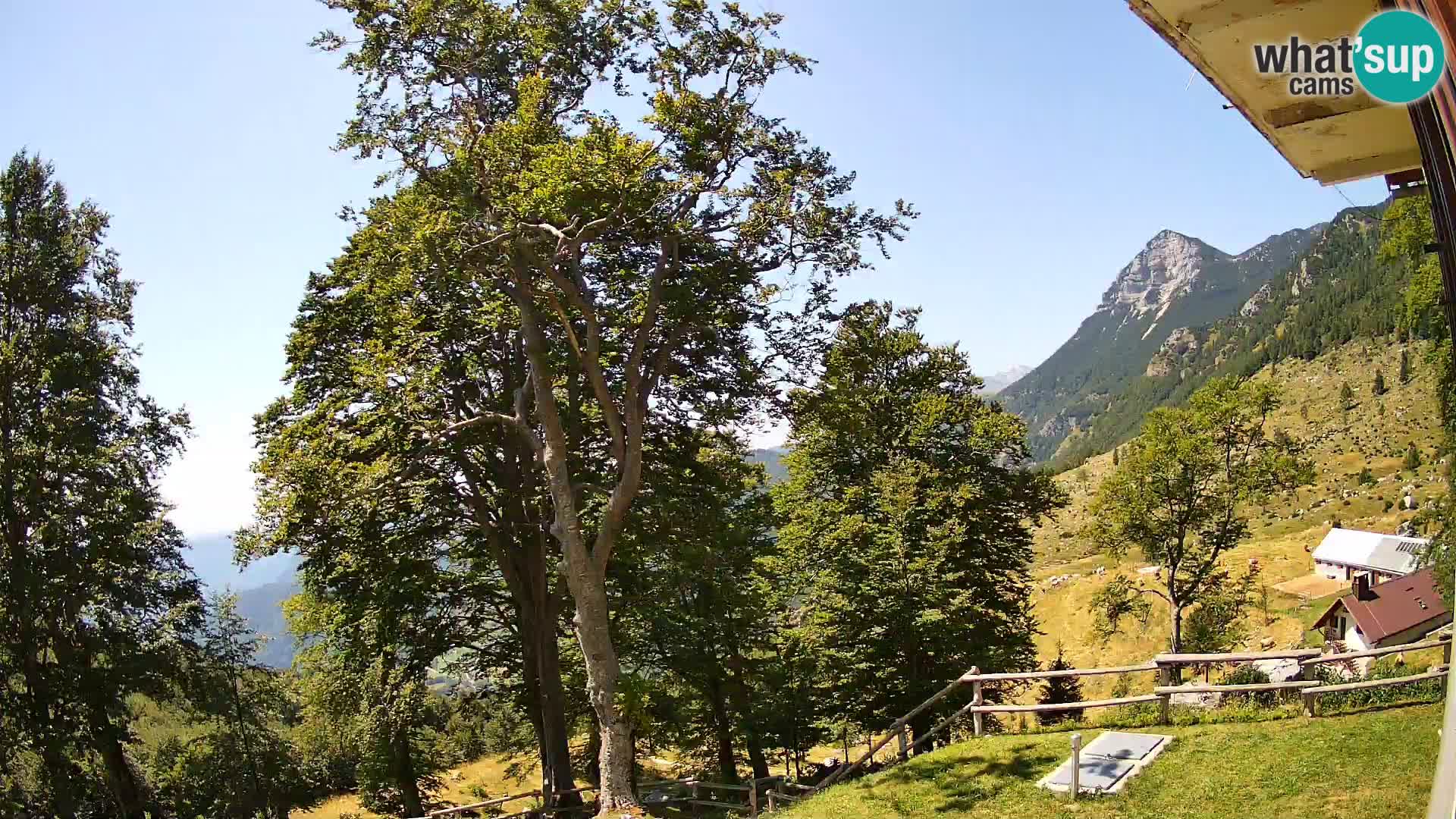 Planina Razor Bergütte Webcam (1315) | Blick auf Tolminski Migovec