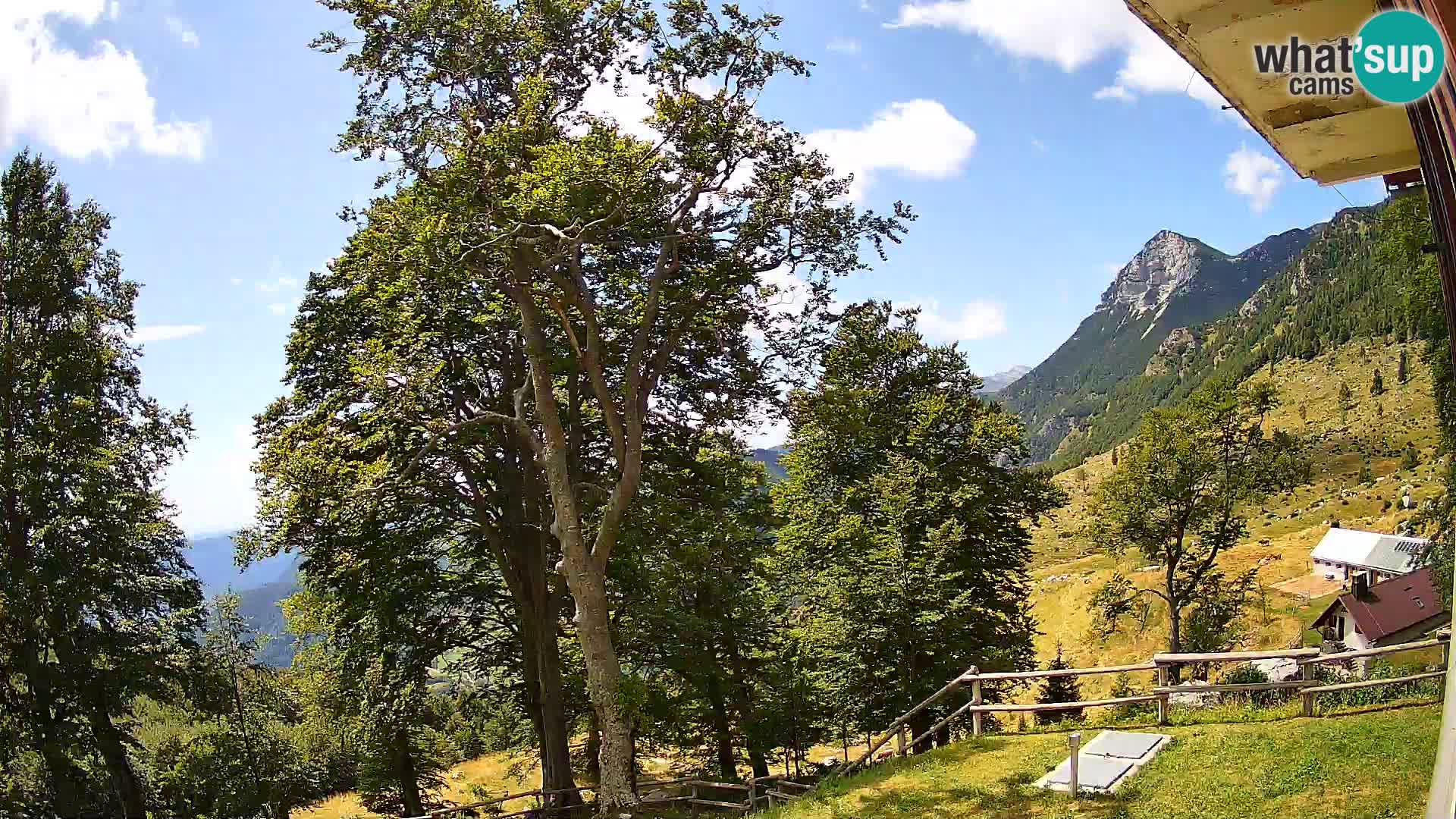 Planina Razor Bergütte Webcam (1315) | Blick auf Tolminski Migovec