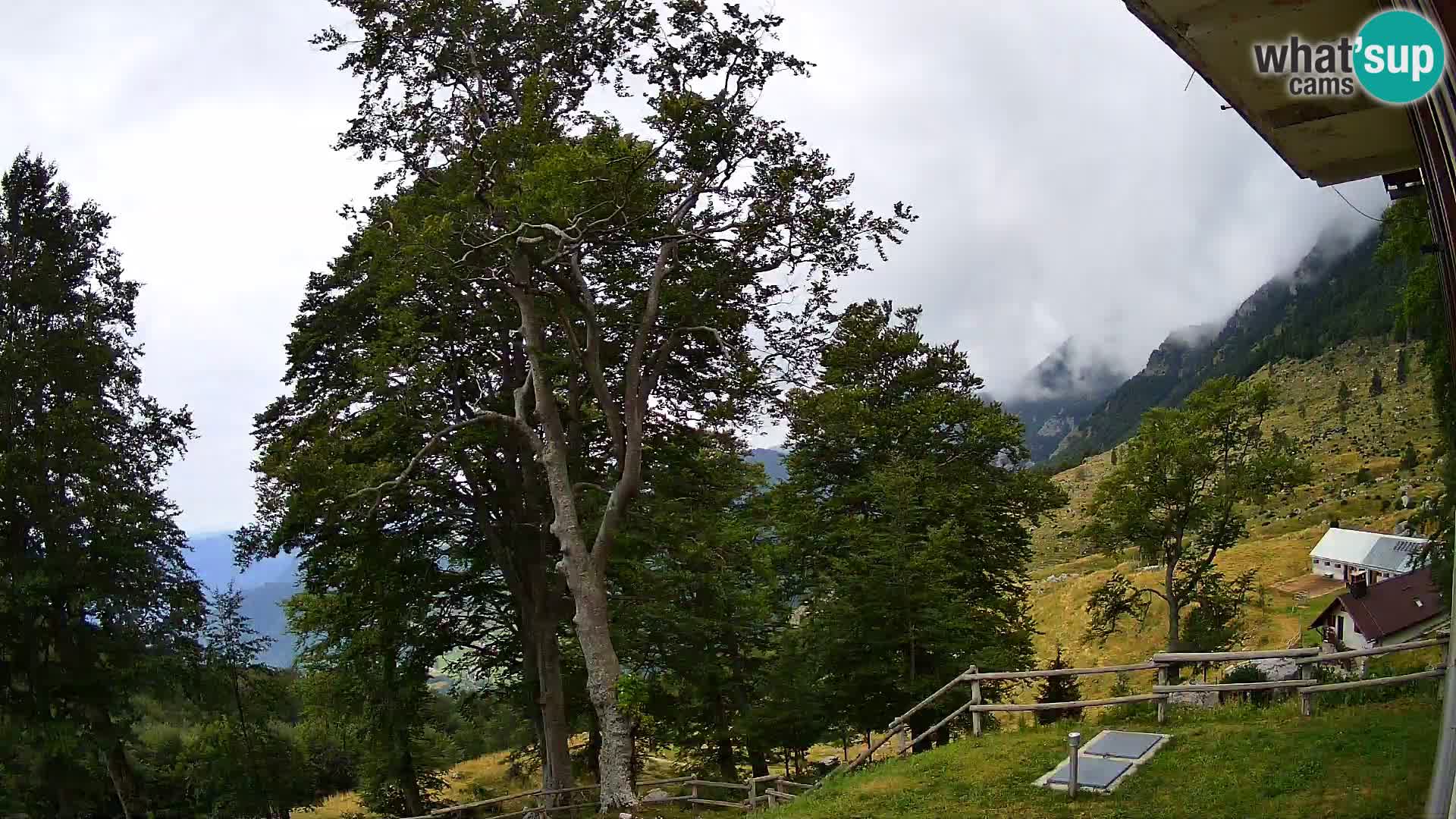 Planina Razor Mountain Hut live cam (1315) | view to Tolminski Migovec