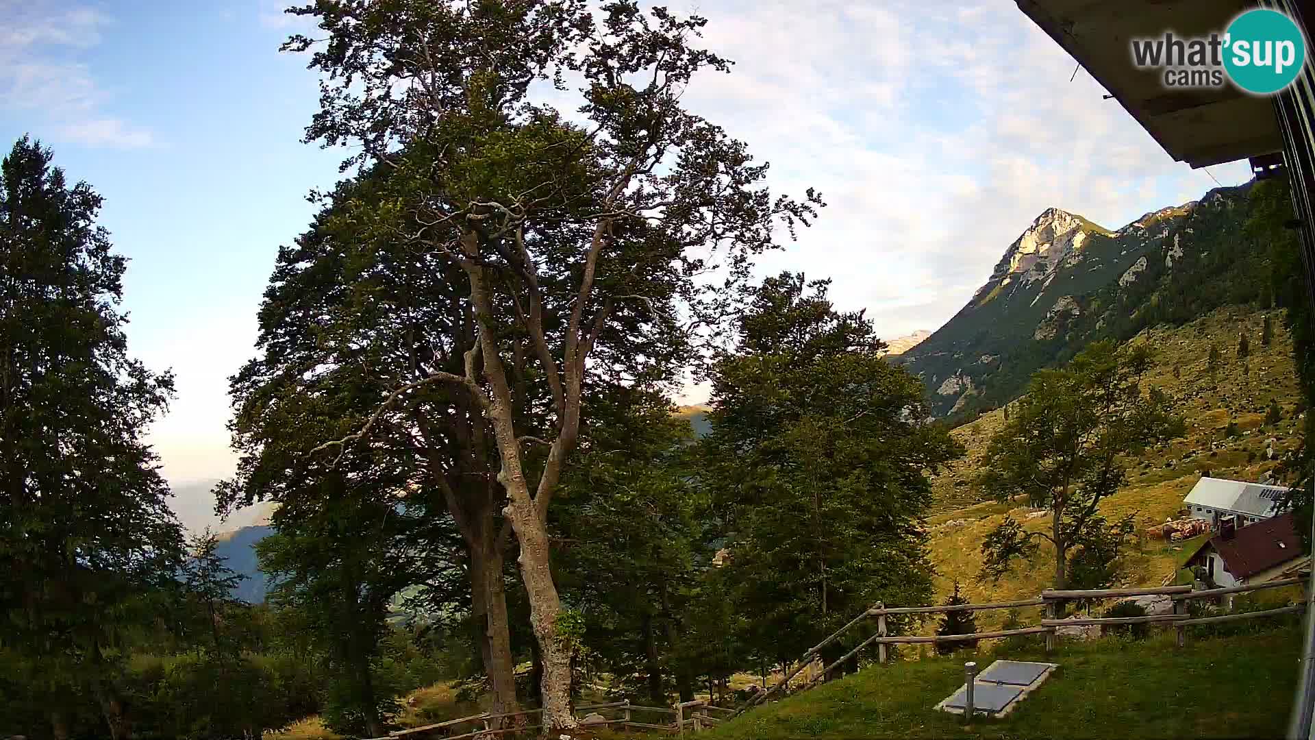 Planina Razor Bergütte Webcam (1315) | Blick auf Tolminski Migovec