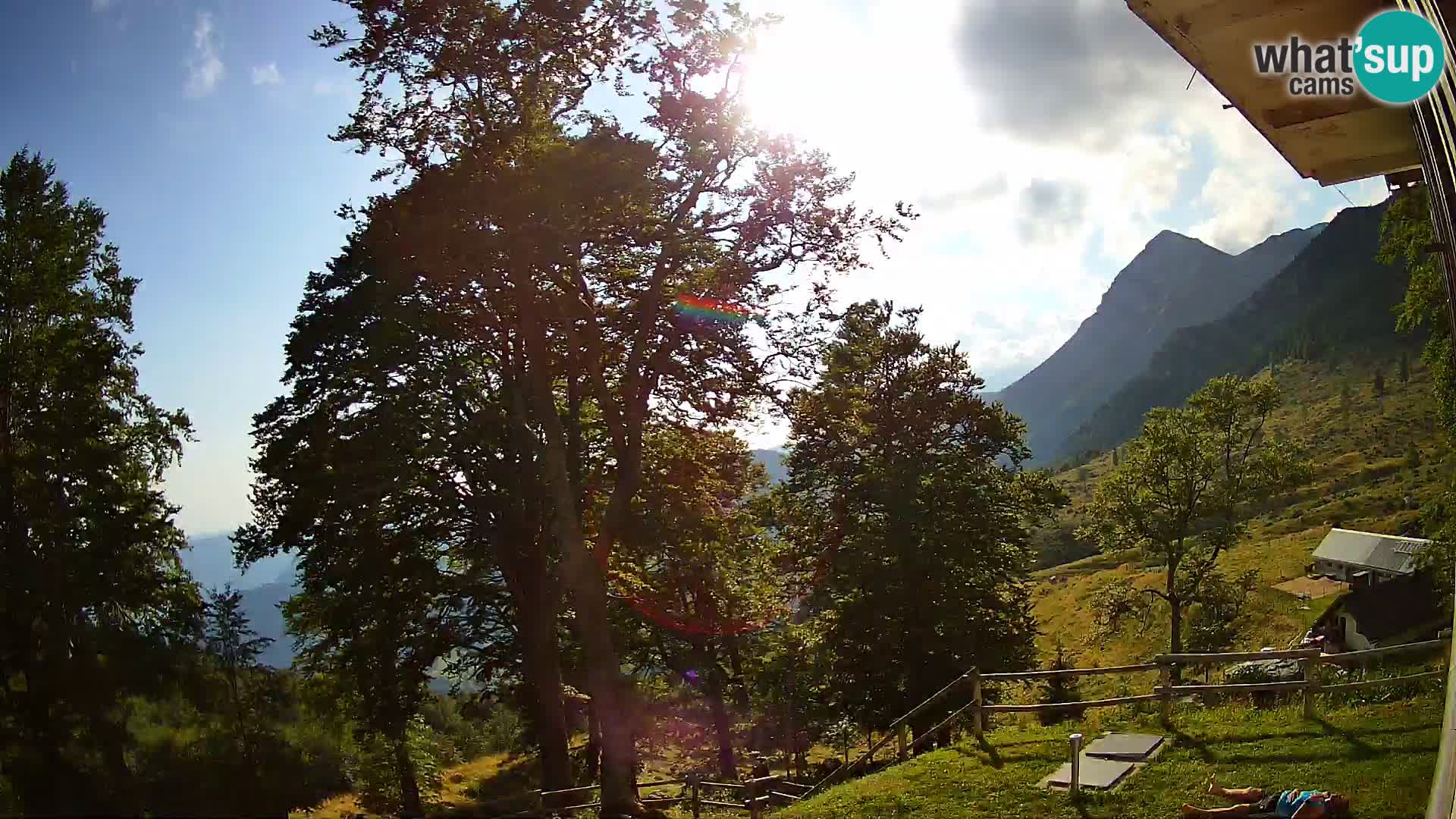 Baita di montagna Planina Razor webcam (1315) | vista su Tolminski Migovec
