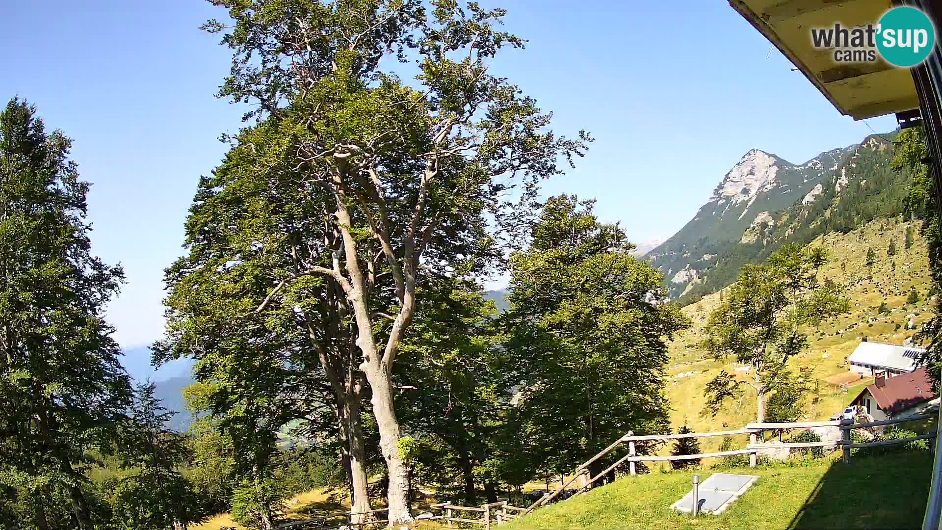 Planina Razor Bergütte Webcam (1315) | Blick auf Tolminski Migovec