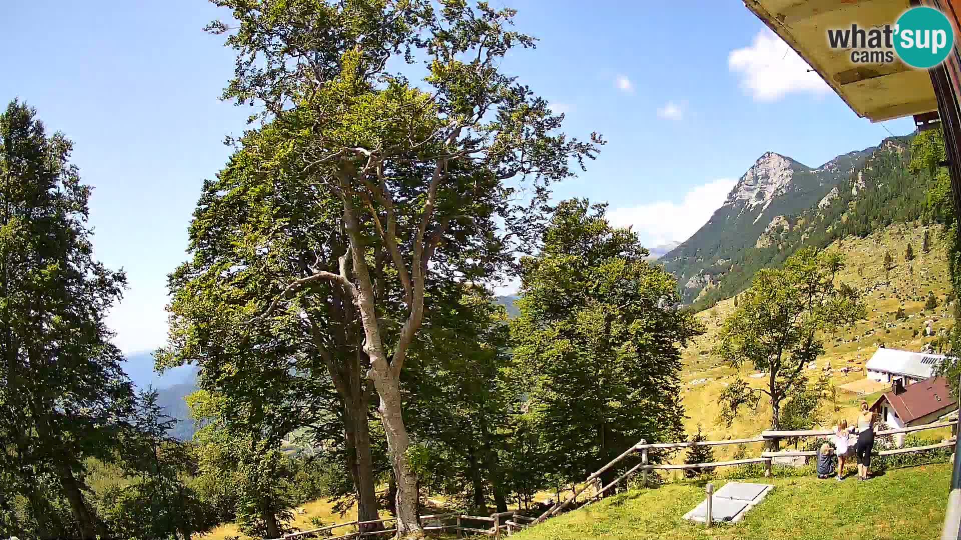 Refuge de la montagne Planina Razor caméra en direct (1315) | vue sur Tolminski Migovec