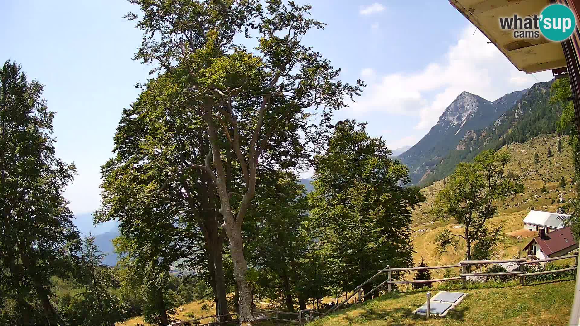 Planina Razor Bergütte Webcam (1315) | Blick auf Tolminski Migovec