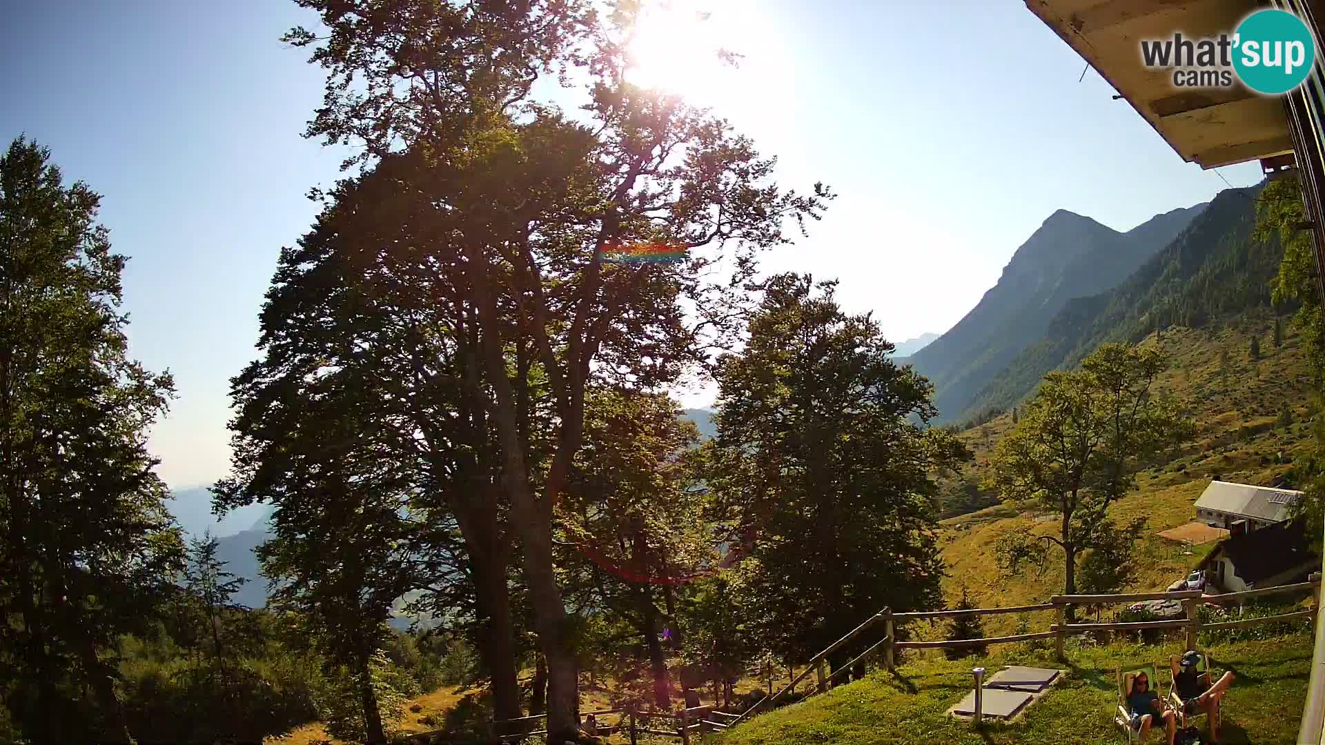 Planina Razor Mountain Hut live cam (1315) | view to Tolminski Migovec