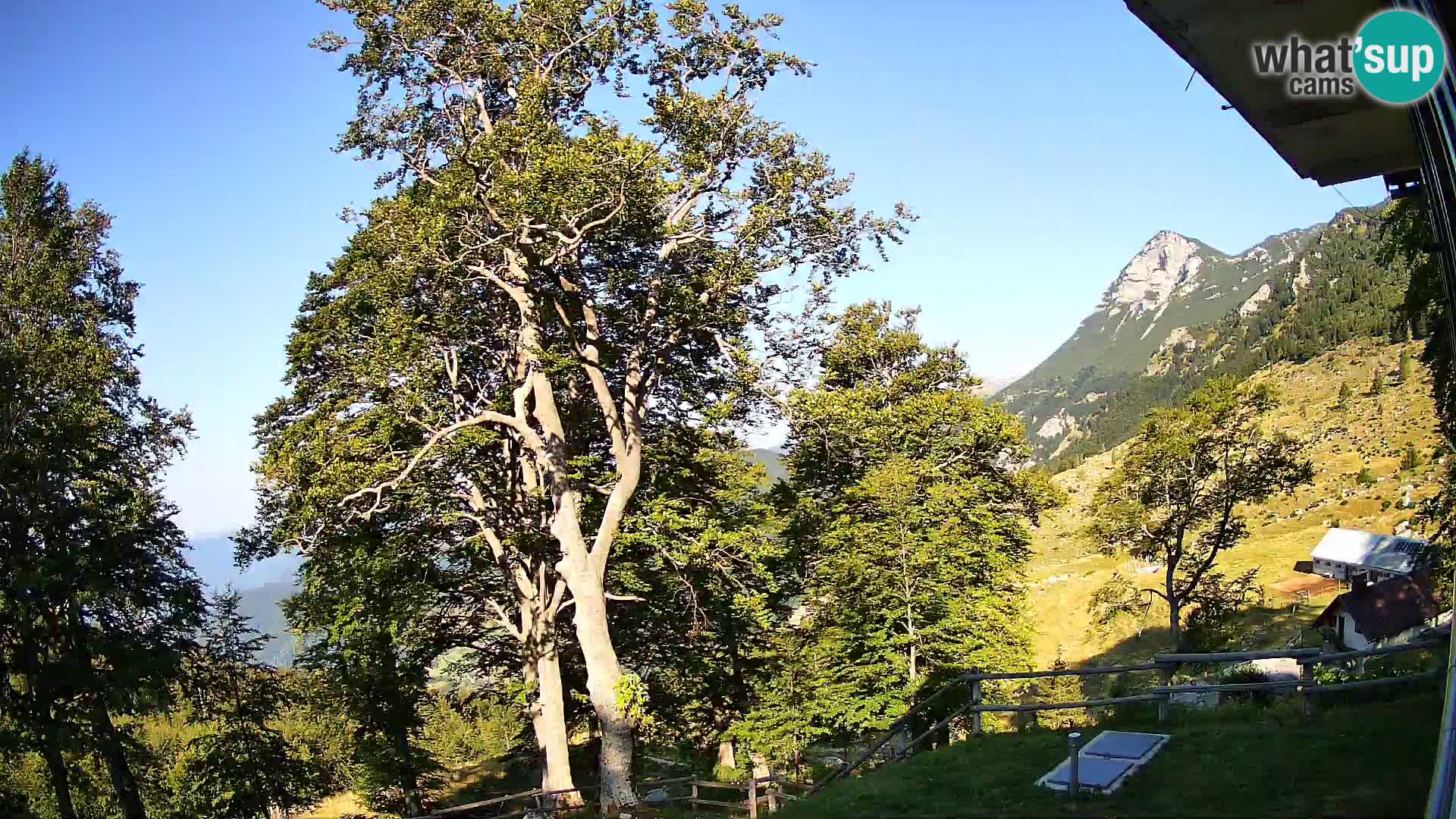 Planina Razor Bergütte Webcam (1315) | Blick auf Tolminski Migovec