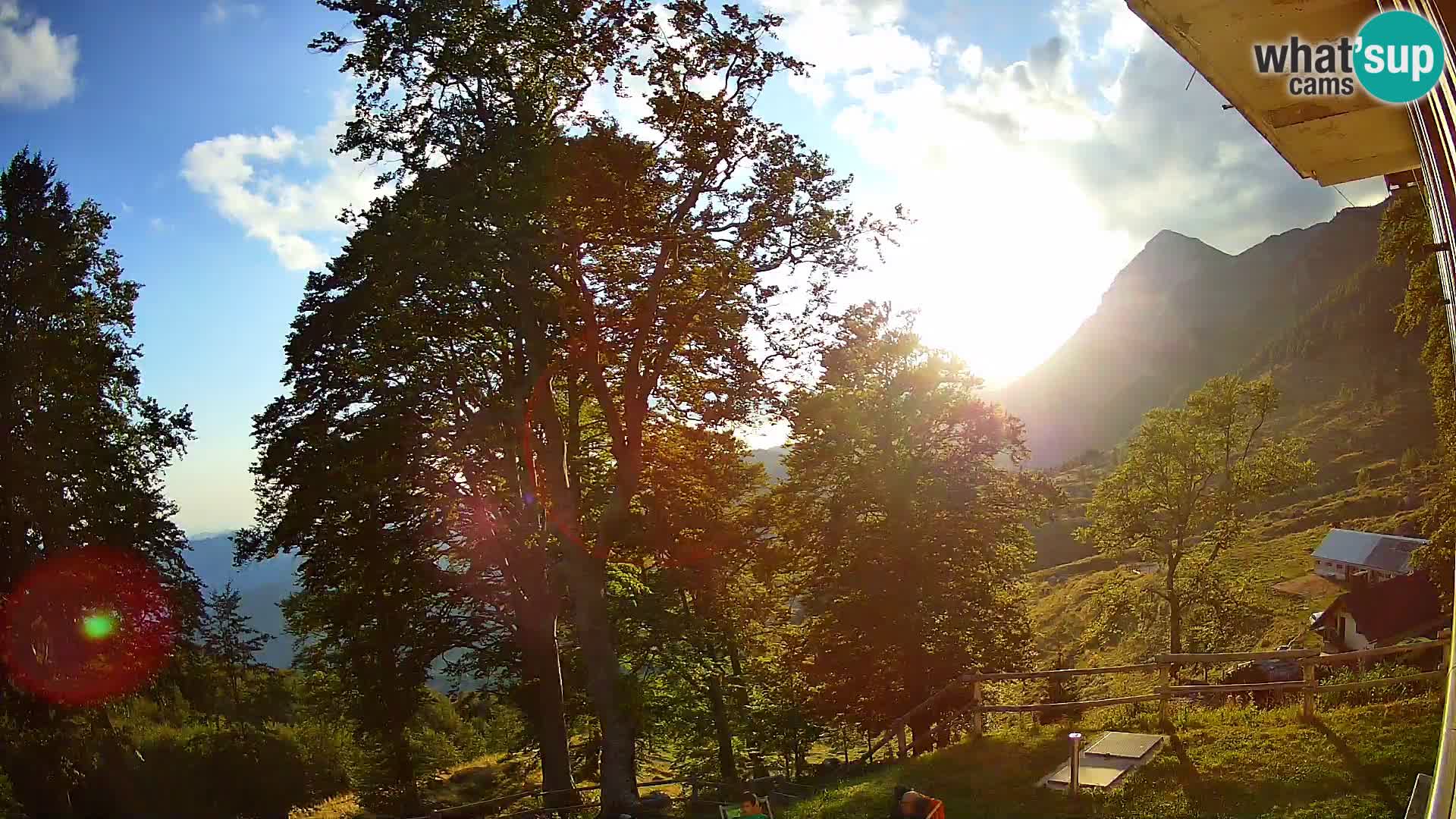 Planina Razor Mountain Hut live cam (1315) | view to Tolminski Migovec