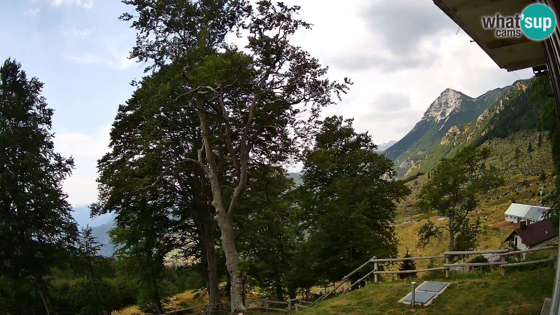 Refuge de la montagne Planina Razor caméra en direct (1315) | vue sur Tolminski Migovec