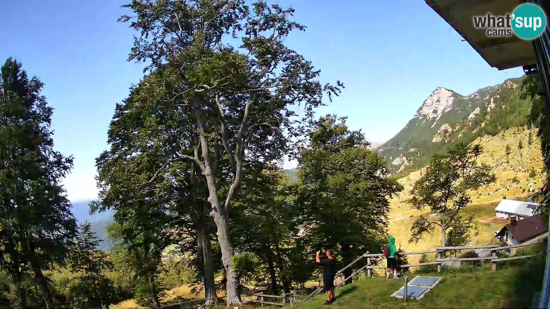Planina Razor Bergütte Webcam (1315) | Blick auf Tolminski Migovec