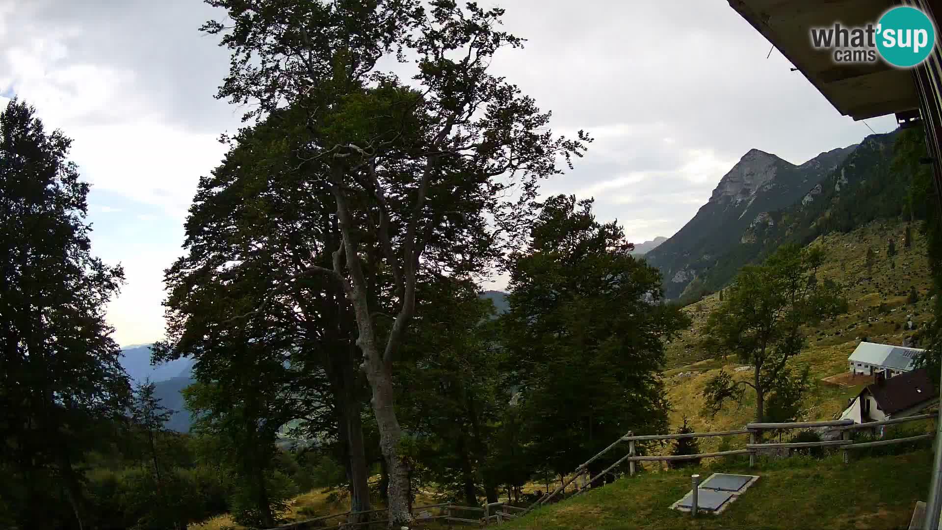 Planina Razor Mountain Hut live cam (1315) | view to Tolminski Migovec