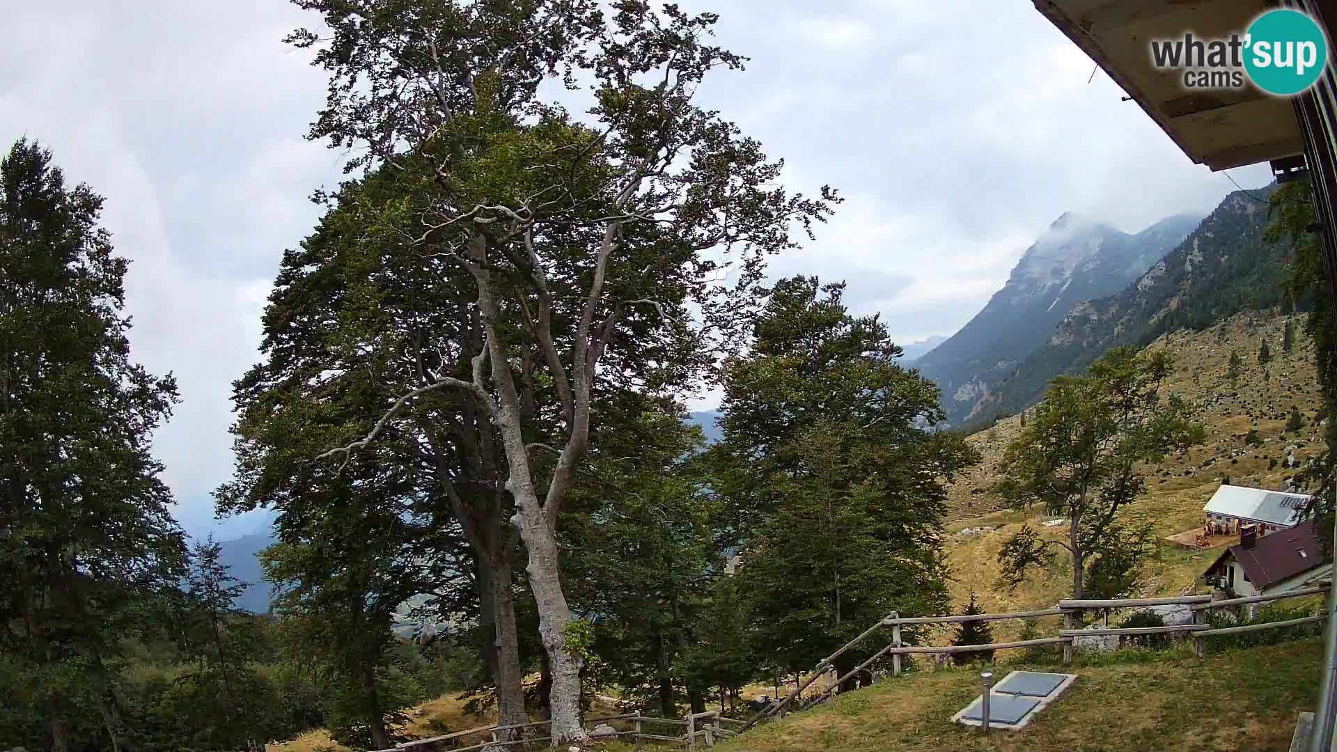 Planina Razor Mountain Hut live cam (1315) | view to Tolminski Migovec