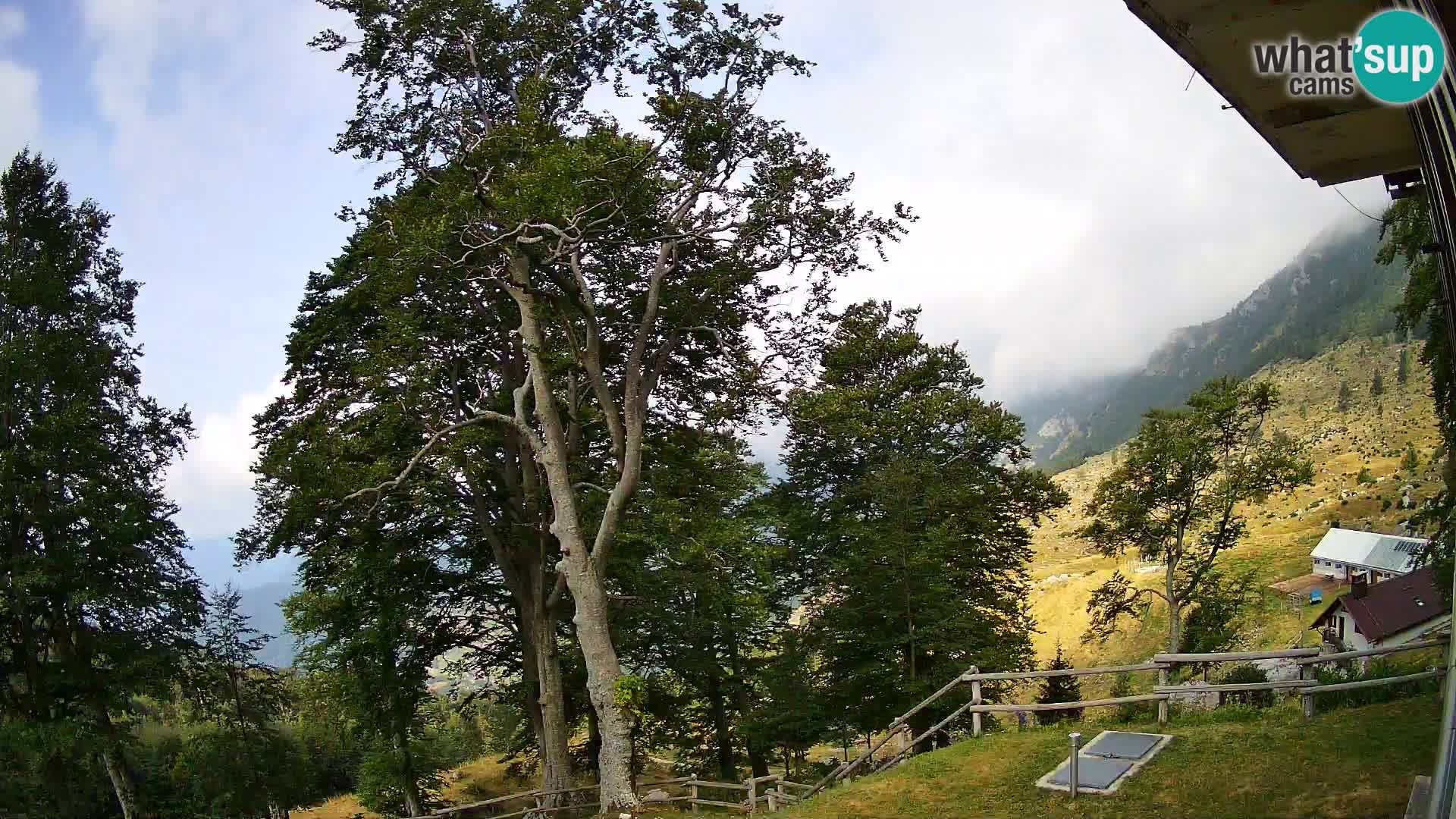 Planina Razor Bergütte Webcam (1315) | Blick auf Tolminski Migovec