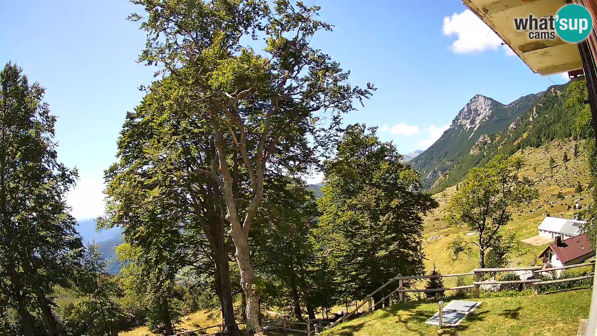 Planina Razor Bergütte Webcam (1315) | Blick auf Tolminski Migovec