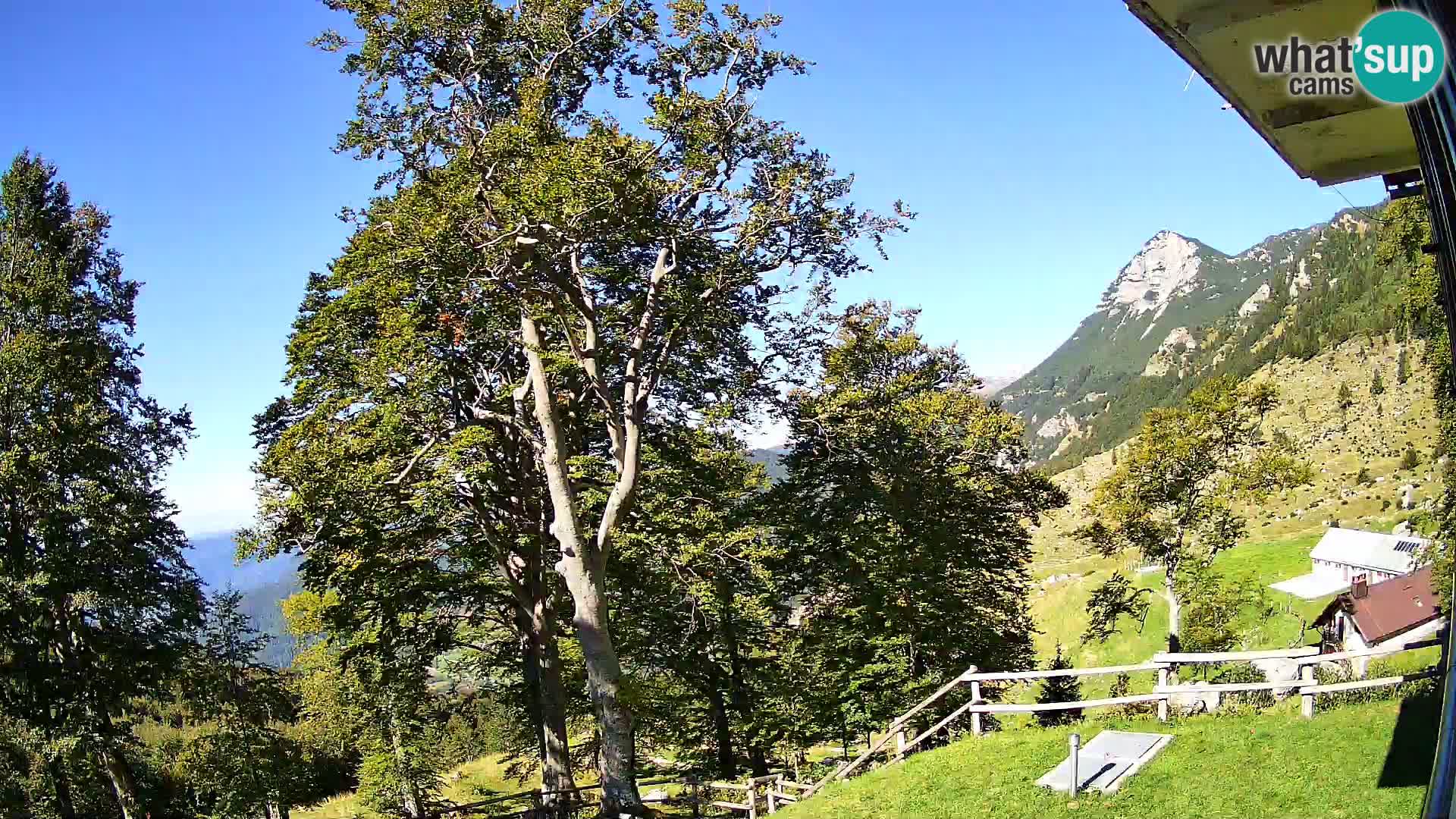 Planina Razor Bergütte Webcam (1315) | Blick auf Tolminski Migovec