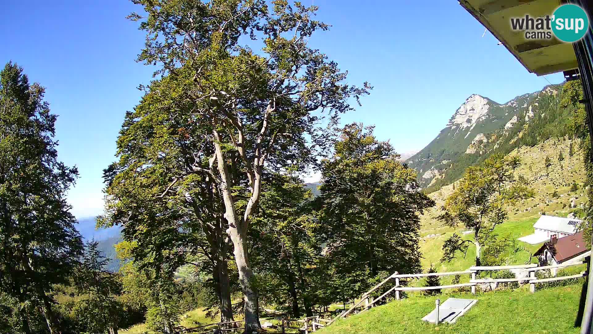 Planina Razor Bergütte Webcam (1315) | Blick auf Tolminski Migovec